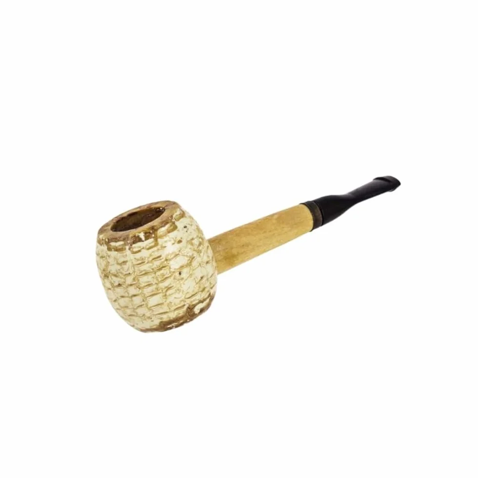 Missouri Meerschaum Pipe Corn Polished wąż czarny