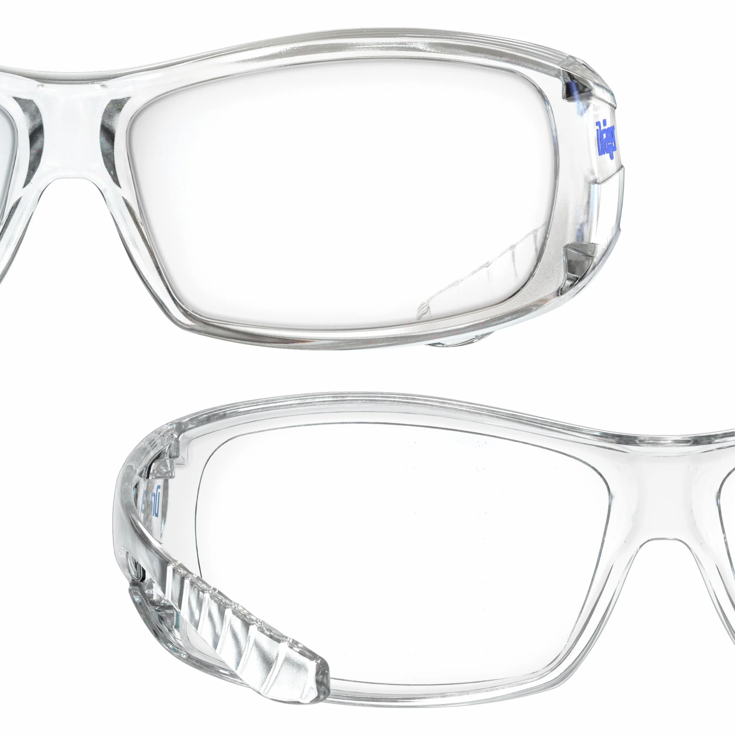 Dräger X-pect 2400 okulary ochronne, lekkie okulary robocze, na plac budowy, warsztat, jazdę na rowerze, jogging, służby ratownicze, laboratorium, przezroczyste, odporne na zarysowania i zaparowanie