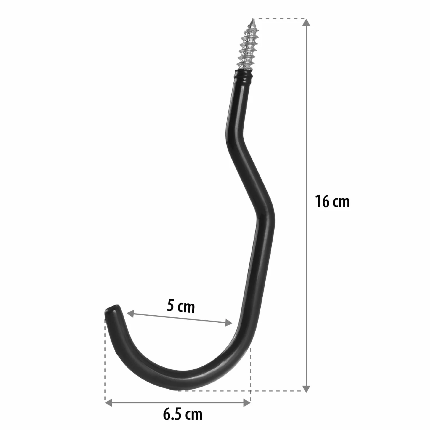 Maclean Zestaw stalowych haczyków sufitowych na rower 10 kg gumowa powłoka