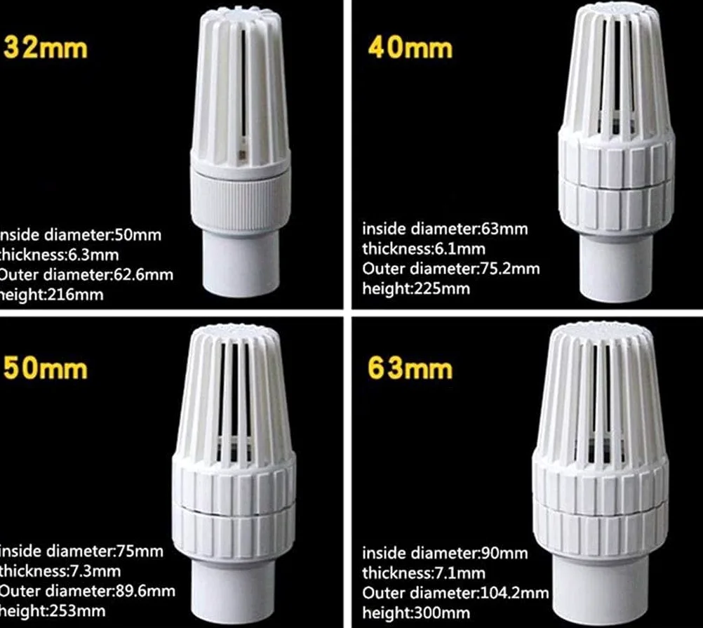 Filtry do węży, Zawór zwrotny dolny tłoka z PVC(Inner Dia.63mm)