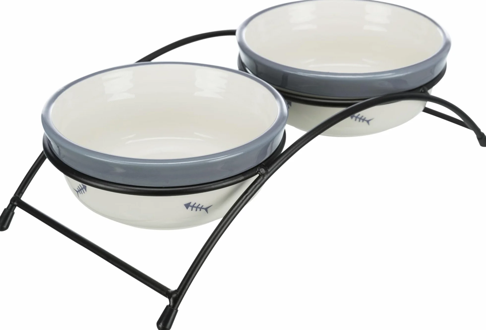 Miska ceramiczna Trixie z nadrukami łap dla psów, 1,4 litra/20cm, różne kolory (brązowy lub ciemnobrązowy)