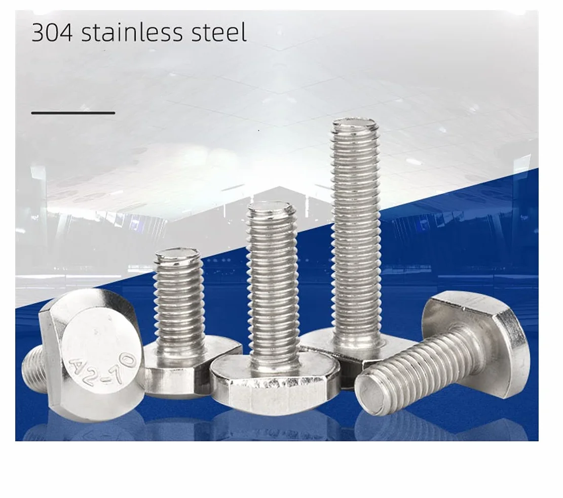 Śruby T, śruby T ze stali nierdzewnej, M6 x 30 mm, 5 szt
