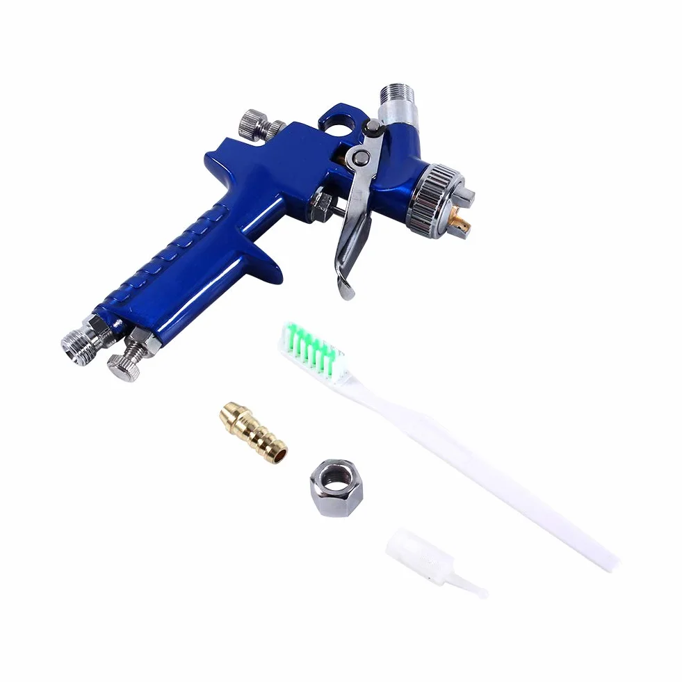 Wakects Mini HVLP Pistolet do Sprayu Farby 0,8 mm Dysza 100 ml Stal Nierdzewna