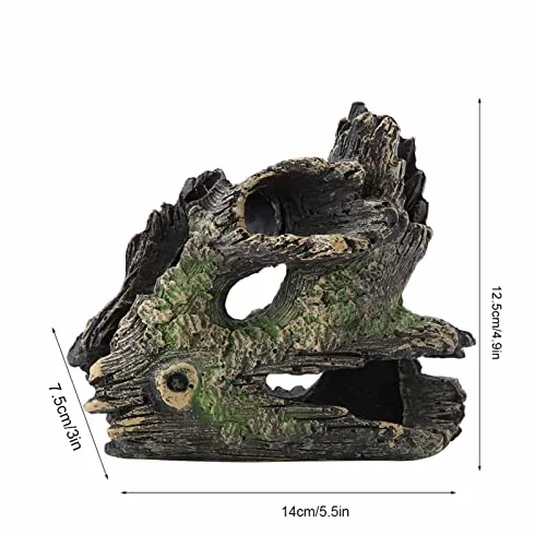 Akwarium Driftwood Dekoracja Pień drzewa żywicznego do akwarium Shrimp Nest Shuttle Finder Hippie Shelter (ST-004C)