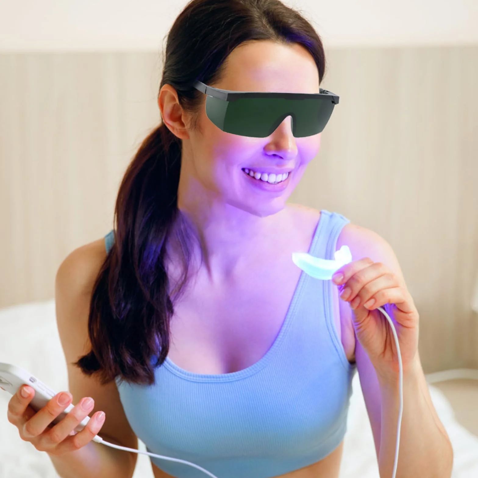Joyan Regulowane okulary ochronne, laserowe, okulary ochronne na podczerwień, do prac spawalniczych, zielone soczewki