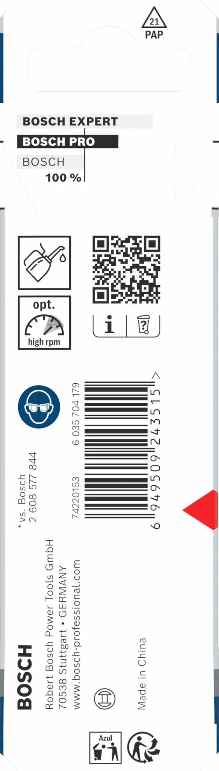 Bosch Wiertło kręte PRO Metal HSS-G Ø 4,10 mm do Metali nieżelaznych Stali