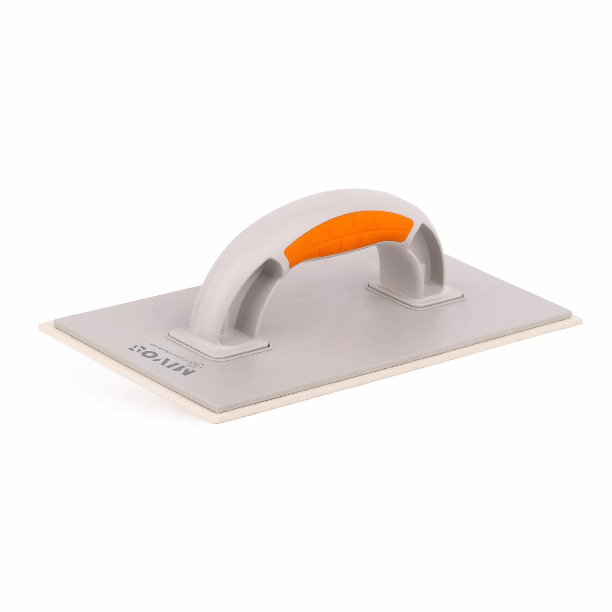 Mivos Paca z tworzywa sztucznego z filcową podkładką 4 mm - 280 x 140 - Rajberka filcowa do tynków - Dwukomponentowy uchwyt - Zacieraczka z filcową nakładką 4 mm dla tynkarzy i murarzy