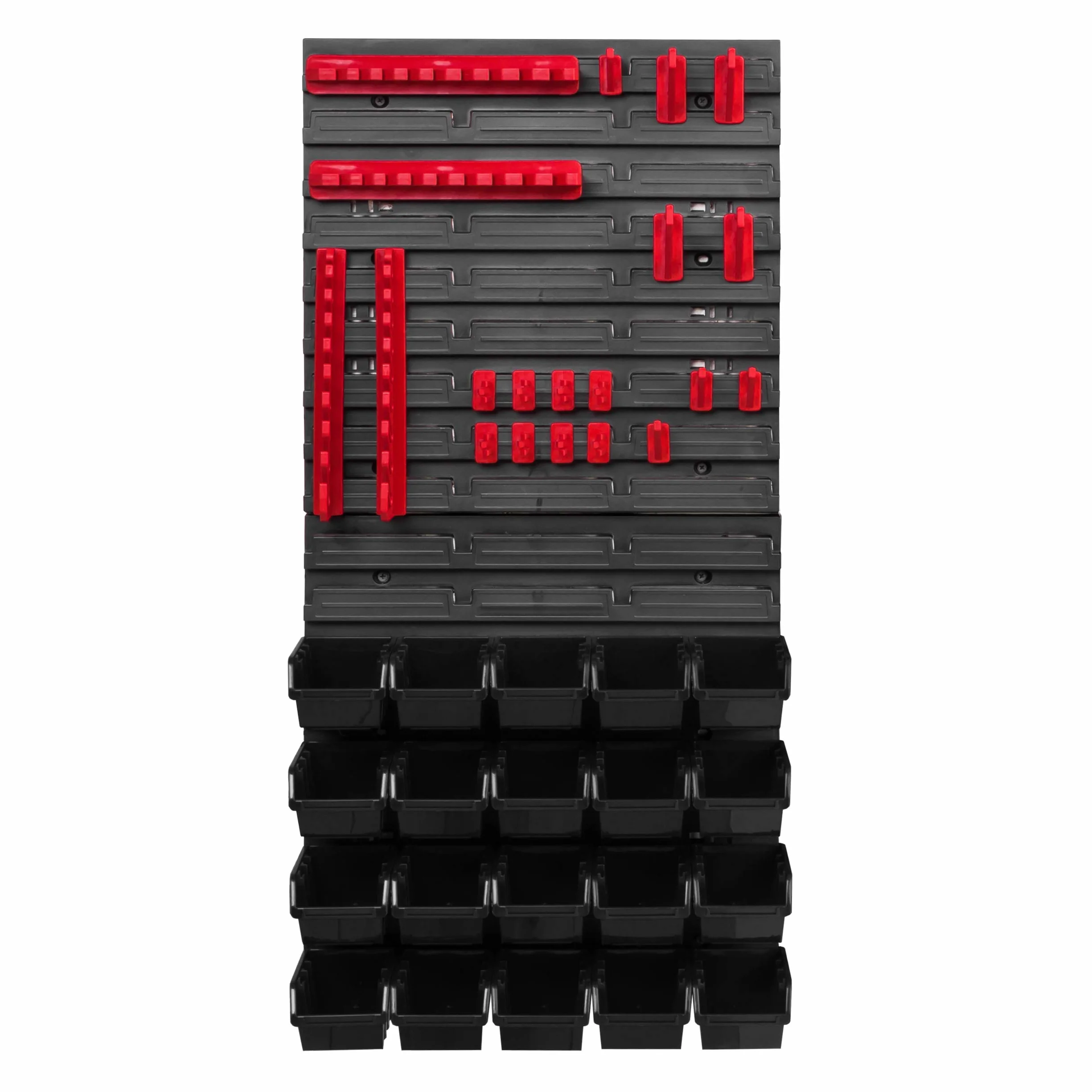 System Magazynowy 39x78 cm, Pudełka do Układania w Stos, Uchwyt na Narzędzia, Regał Ścienny