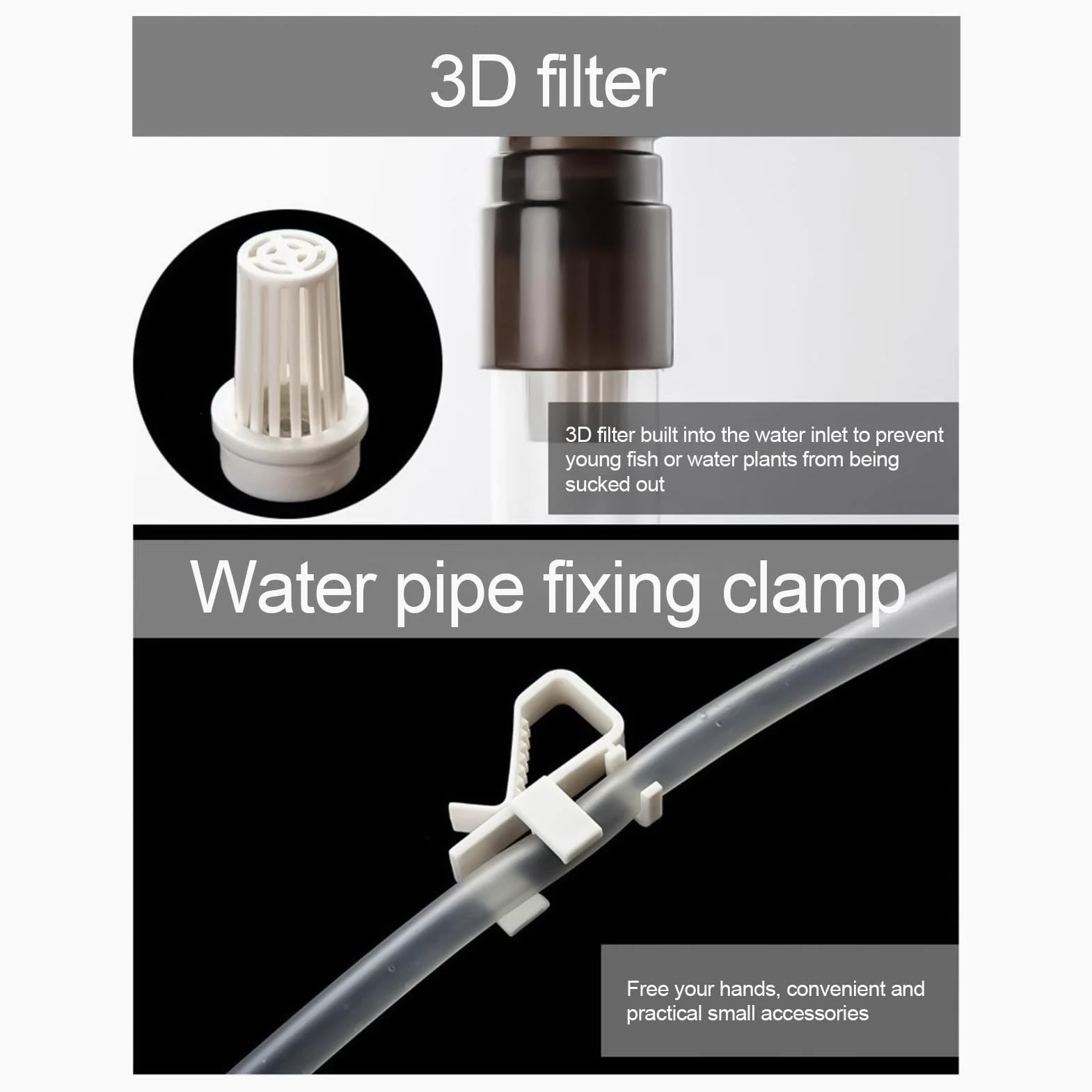 Aquarium Gravel Vacuum Fish Tank Cleaner Water Changer for Gravel and Sand