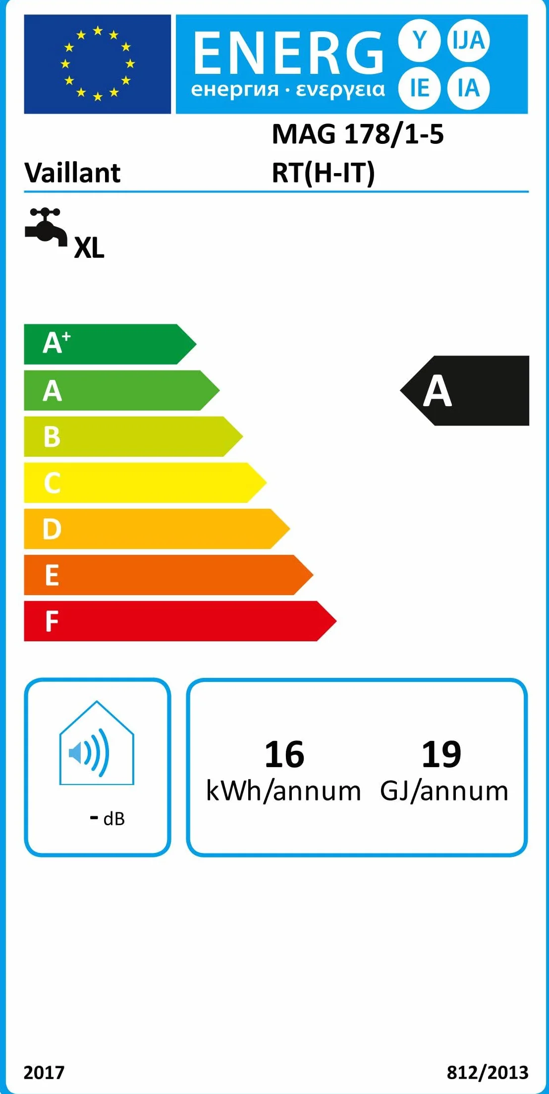 Vaillant zewnętrzny podgrzewacz wody gazowy 17 l outsideMAG 178/1-5 ErP
