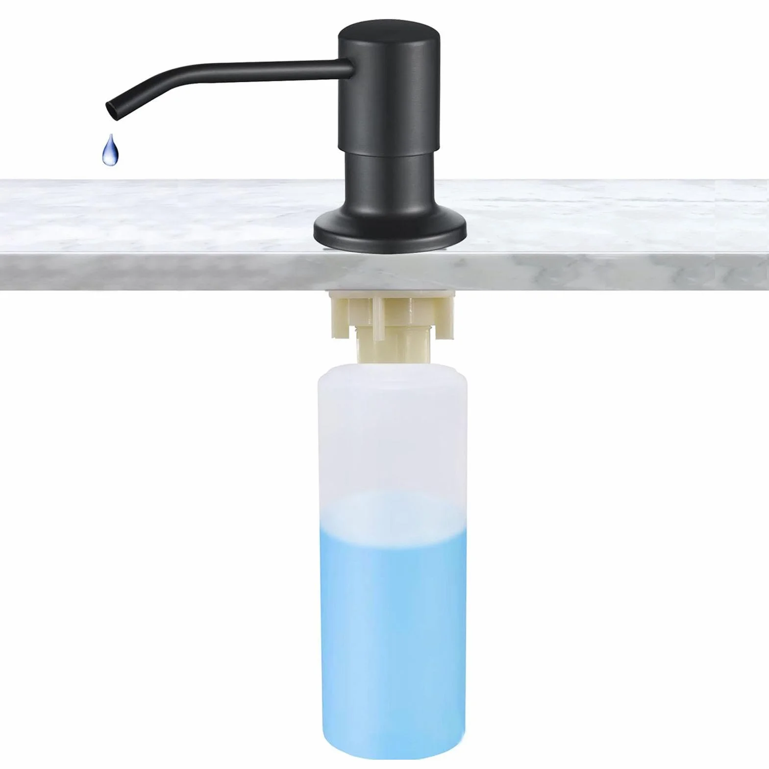 Dozownik myd?a do zlewu kuchennego, dozownik myd?a w p?ynie, butelka 350ml/500ml, obrotowy 360°, pojemnik ?rodek do mycia naczy?, narz?dzie domowe do codziennego mycia naczy? i u?ytku w spi?arni