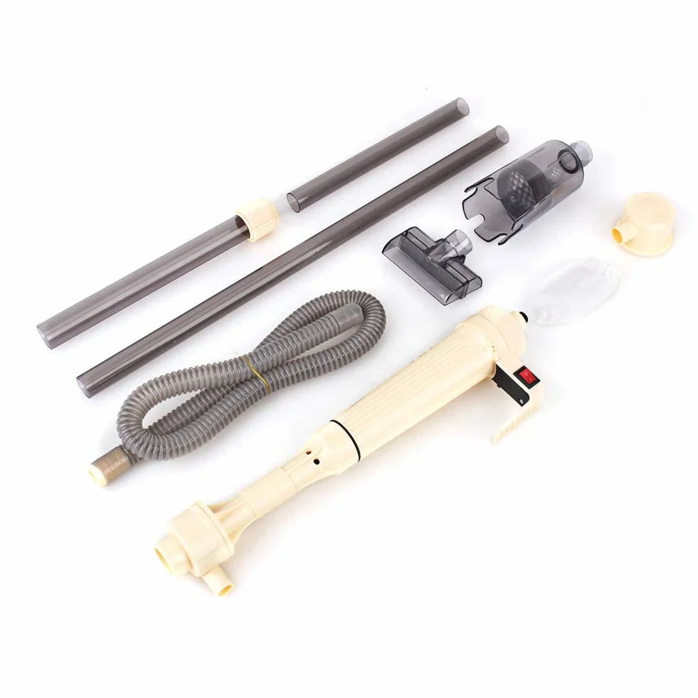 Filtre à Eau Automatique d'Aquarium,Nettoyant de Pompe d'Aquarium Longueur Réglable 58-94cm,Changeur d'Eau Électrique pour Aquarium Nettoyage,Aquarium Électrique à Siphon
