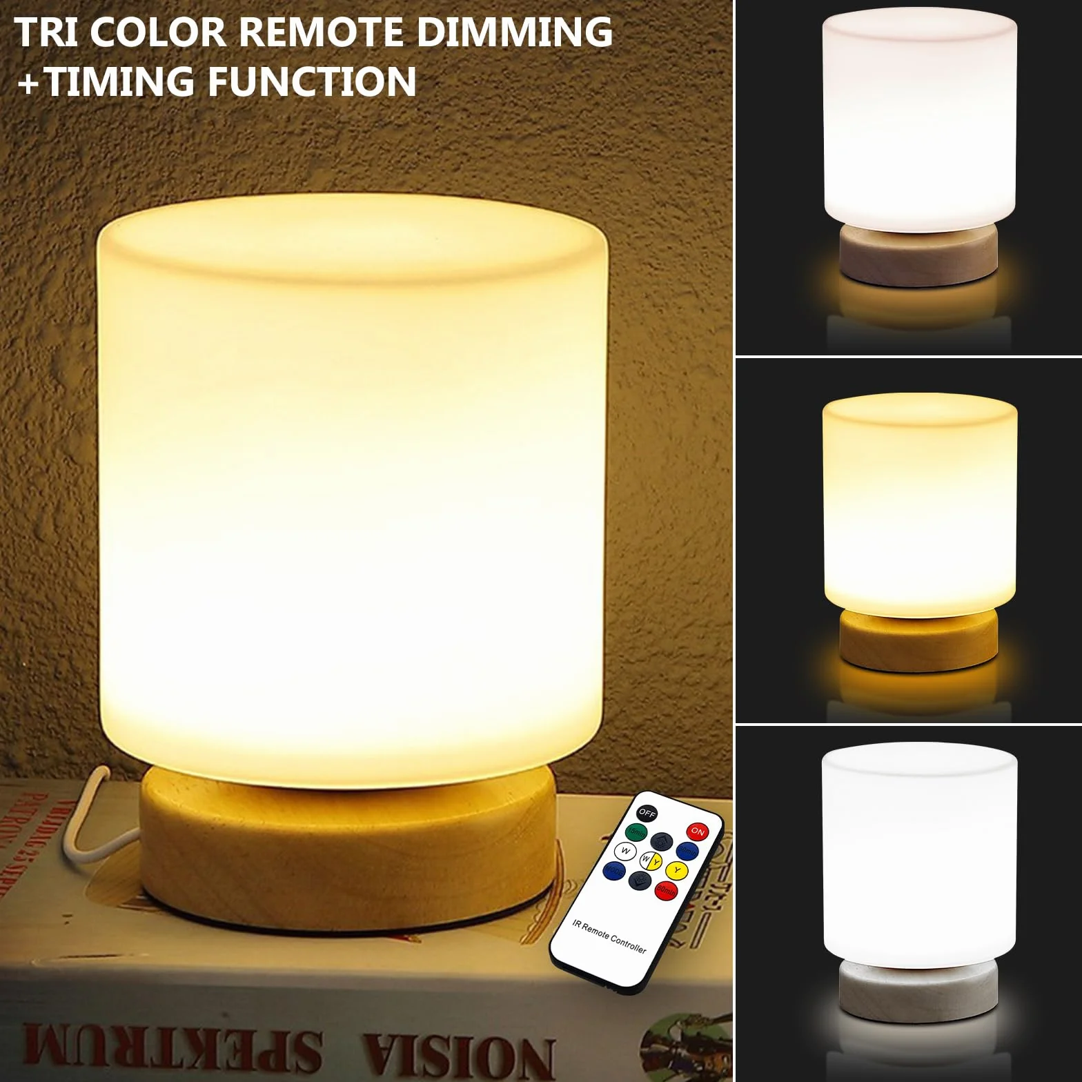 Lampa do terapii światłem dziennym, 10 000 luksów, bez promieniowania UV, z pilotem zdalnego sterowania i timerem, 3 temperatury barwowe, symulacja światła dziennego, światło dzienne, terapia