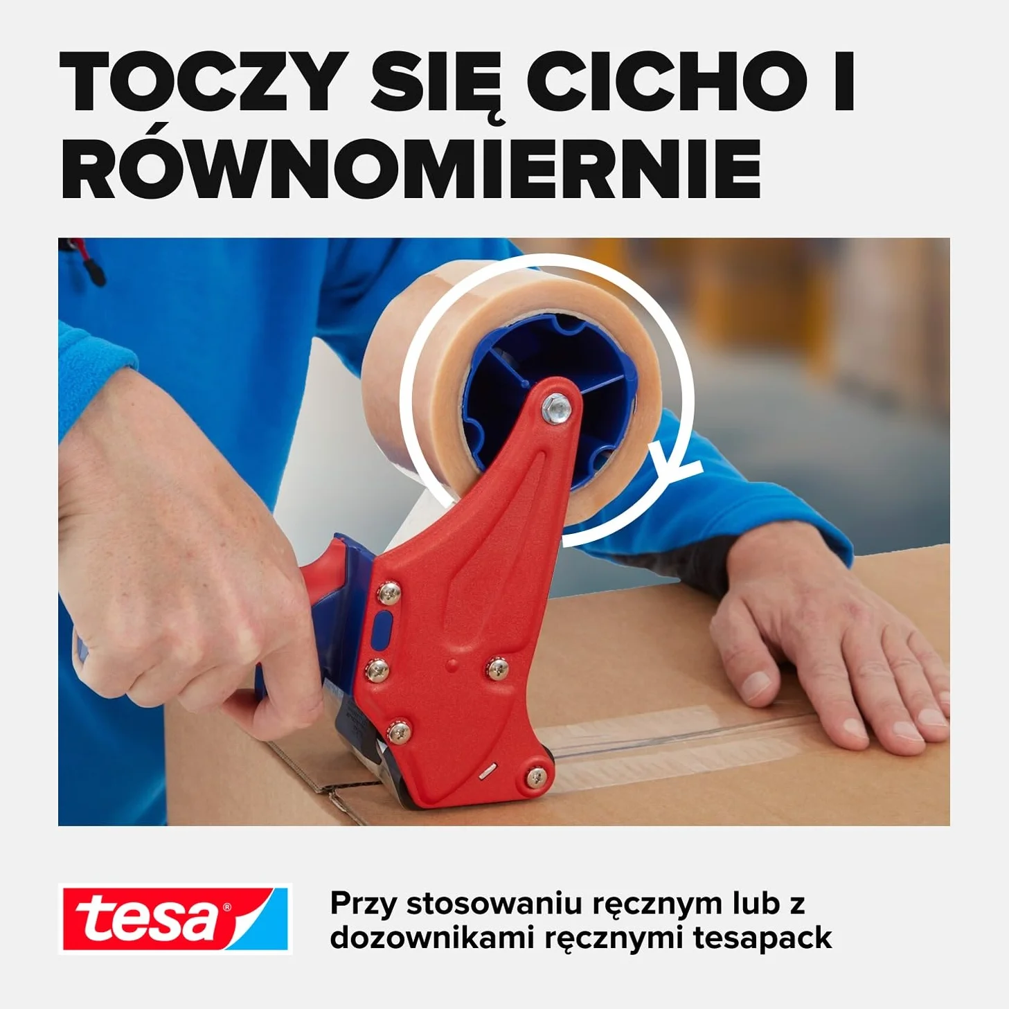 tesapack Taśma do Pakowania, Zestaw Samoprzylepnych Taśm Pakunkowych, 6 Rolek, Ciche Rozwijanie, do Zaklejania Lekkich Paczek, 66 m x 50 mm, Przezroczyste