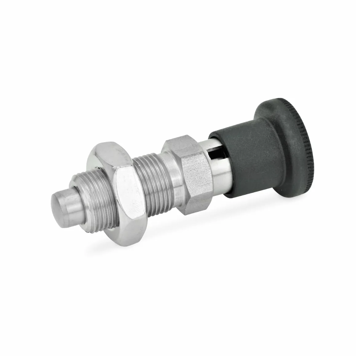 Ganter Normelemente | sworznie zatrzaskowe - GN 817-12-15-CK-NI | z blokadą | stal szlachetna | sztyft blokujący niklowany chemicznie | 1 sztuka