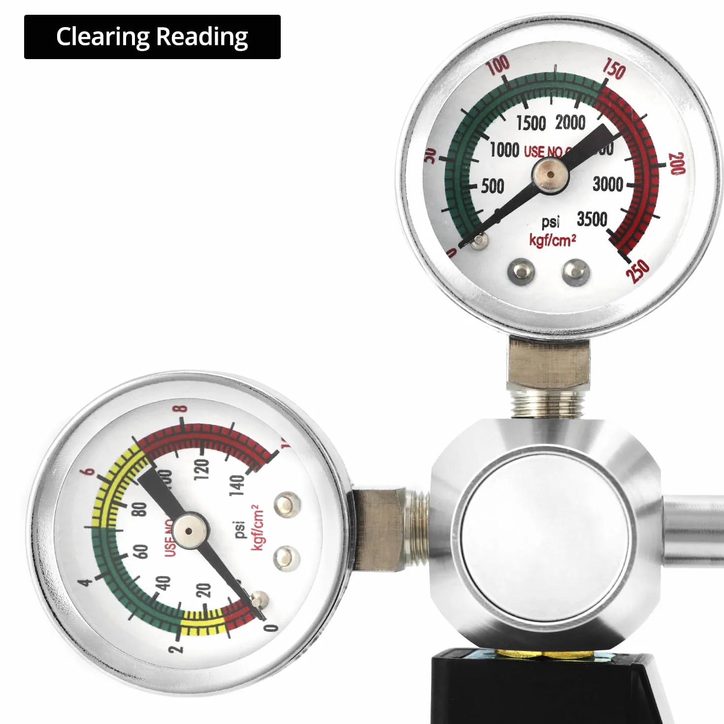 QWORK Regulator ciśnienia CO2 do akwarium, podwójny wyświetlacz, interfejs W21.8