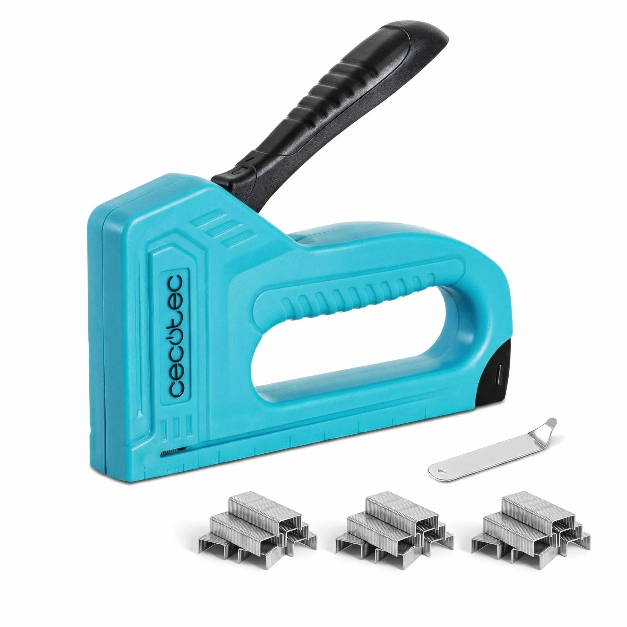 Cecotec Ręczny Zszywacz Ergonomiczny, Kompatybilny z Różnymi Rozmiarami Zszywek, Zestaw z 3000 Zszywek