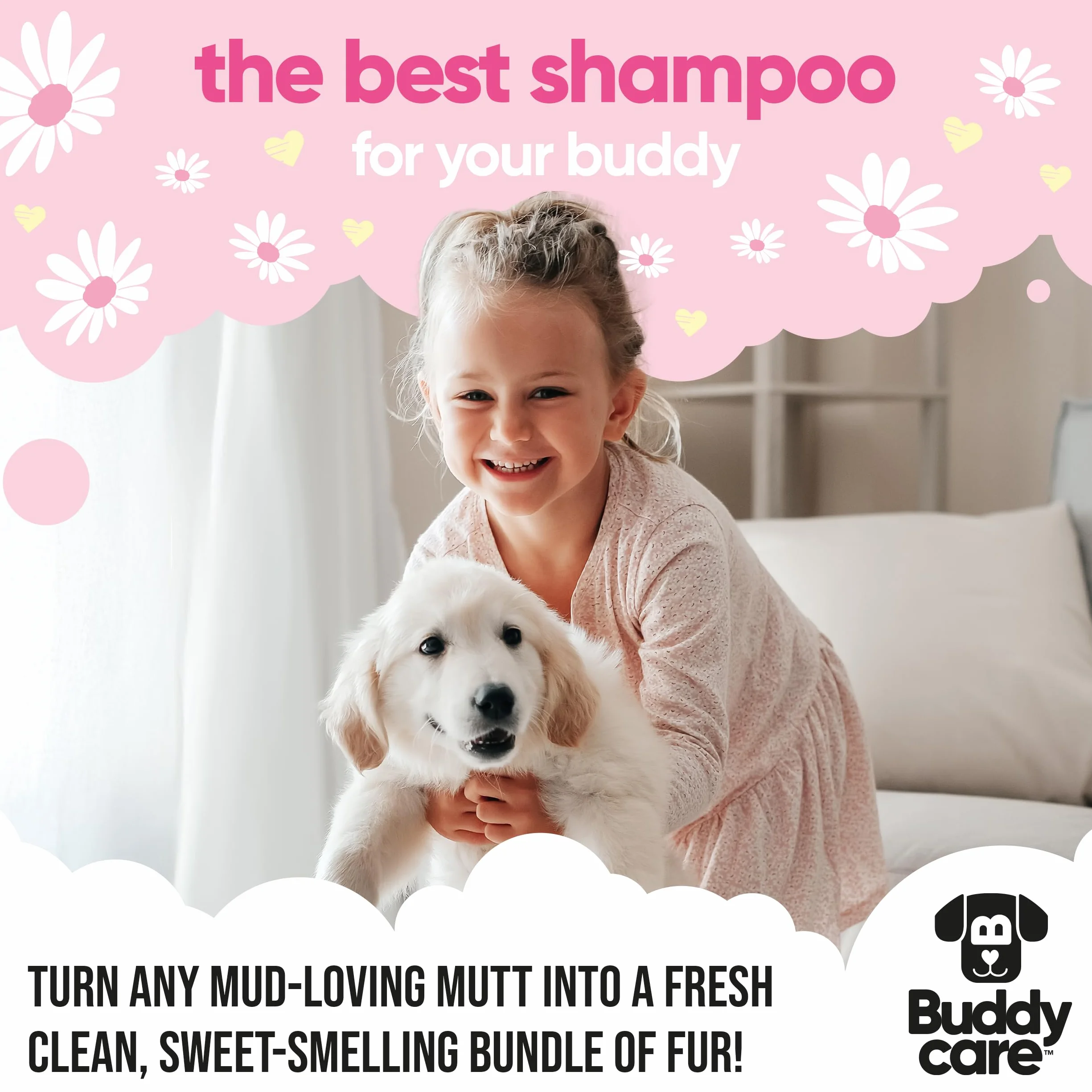 Baby Fresh Dog Shampoo by Buddycare | Deep Cleansing Shampoo for Dogs | Fresh Scented | with Aloe Vera and Pro Vitamin B5 (16.90oz)