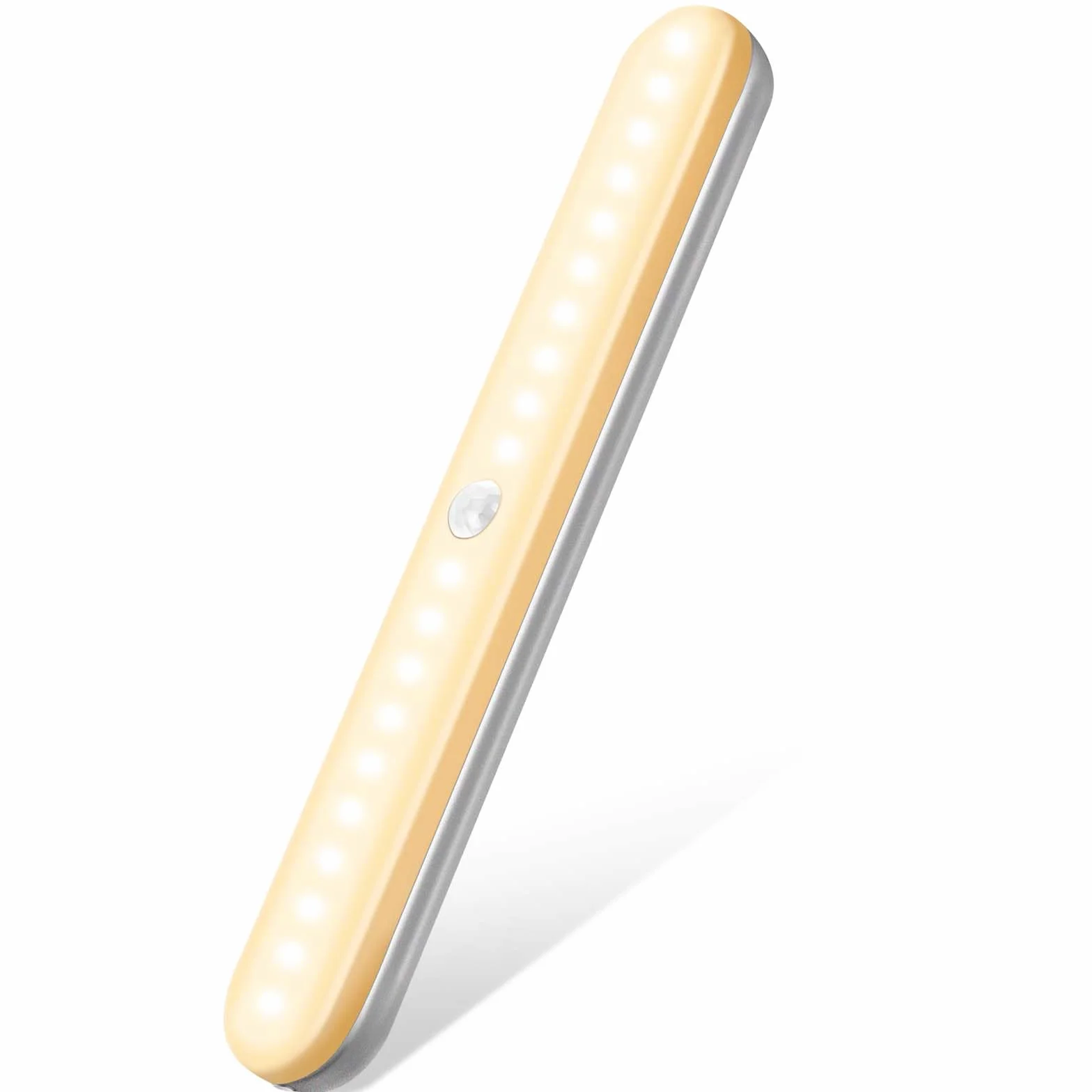 OUSFOT Oświetlenie Szafki, 20 LED Oświetlenie Kuchenne pod Szafką 20.5cm LED z Czujnikiem Ruchu Nadaje się do Stosowania w Sytuacjach Awaryjnych na Schodach, w Kuchniach i Garażach