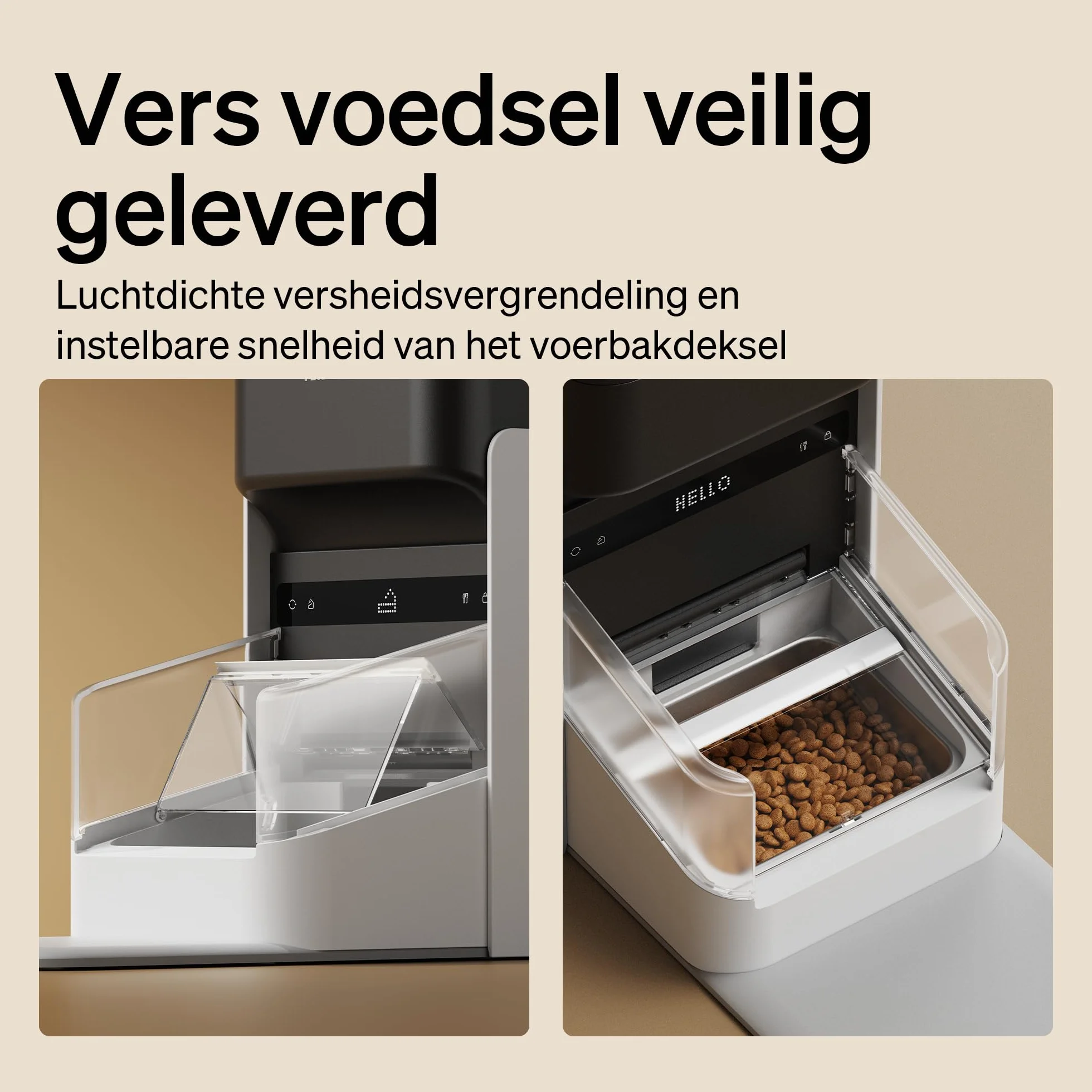 PETLIBRO Automat do karmy dla kotów RFID, 5G Wi-Fi, automatyczny dozownik karmy dla kotów z czujnikiem Collar-Tag, automatyczny dozownik karmy dla kotów z aplikacją, 1-10 posiłków, 3 l (biały)