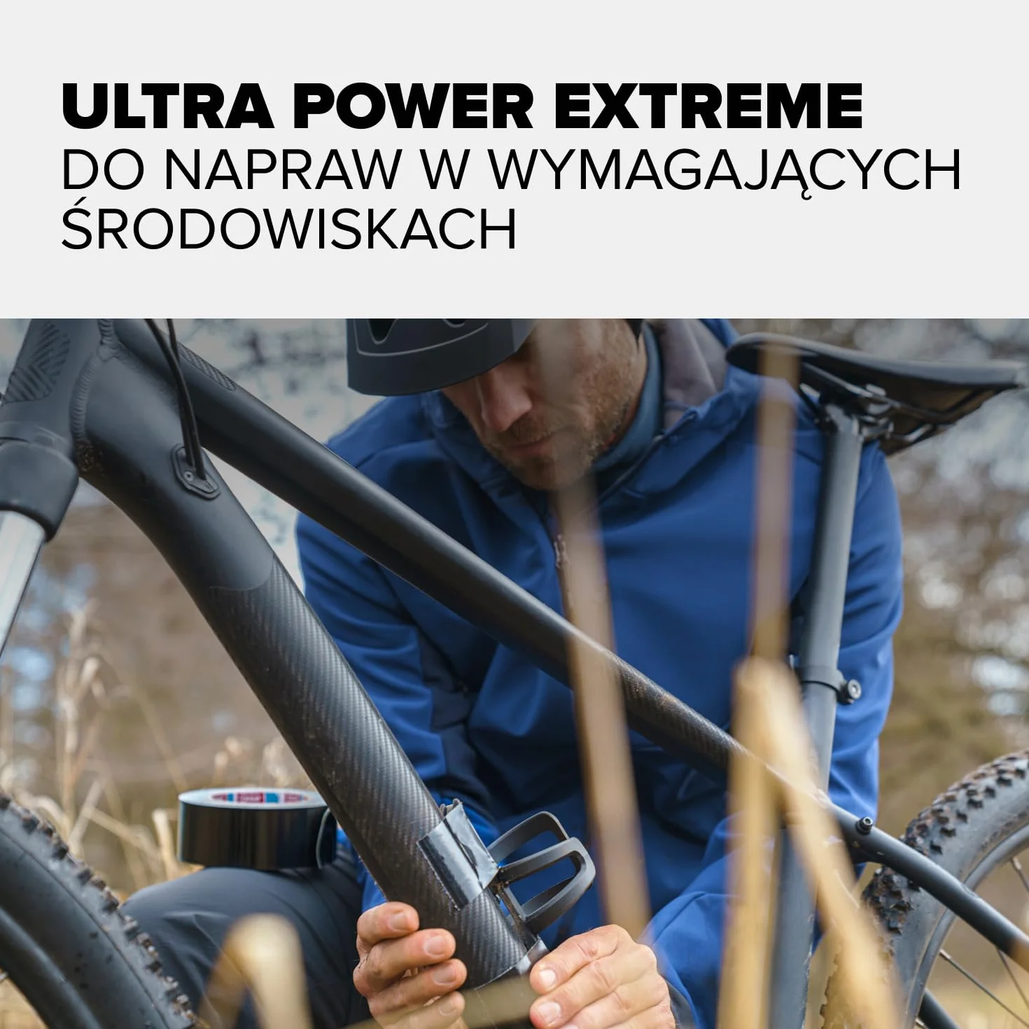 tesa Ultra Power Extreme taśma naprawcza - bardzo dobra przyczepność nawet na nierównych powierzchniach - odporna na czynniki atmosferyczne - urywalna ręcznie - 10 m x 50 mm