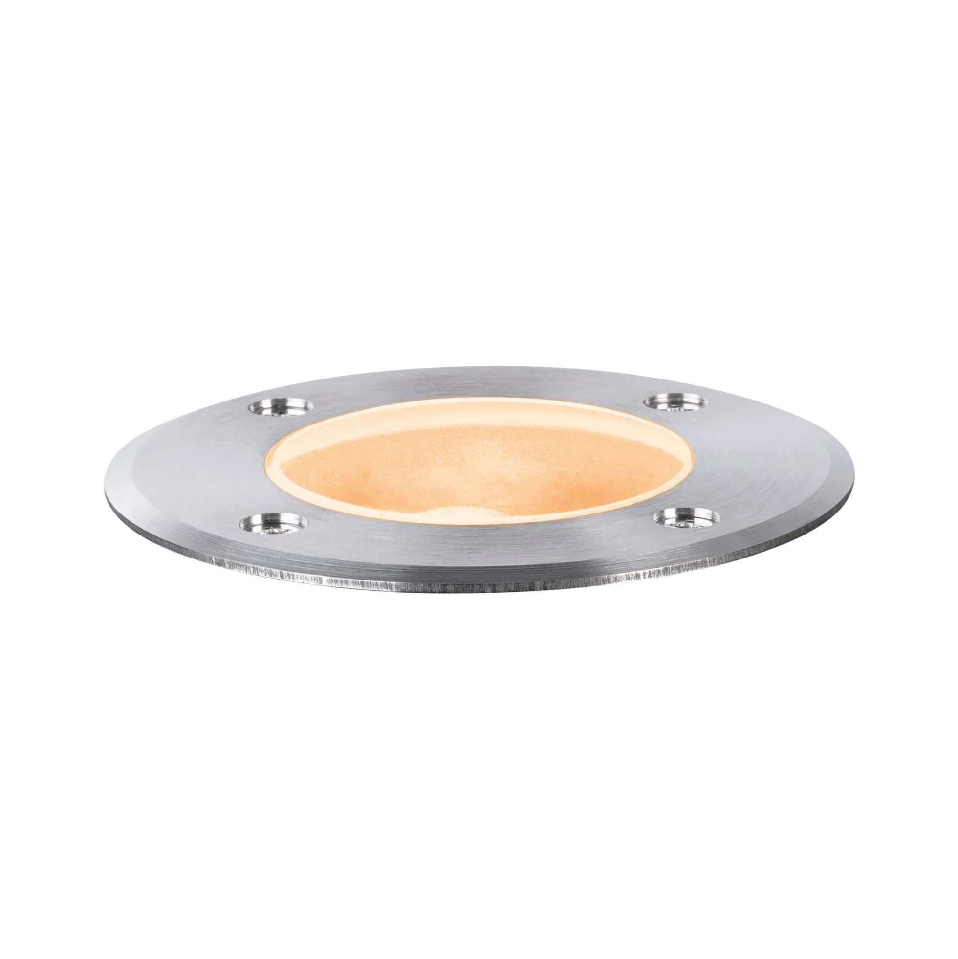 Paulmann 94732 oprawa zewnętrzna LED oprawa dogruntowa złote światło przyjazne owadom IP65 okr. 110mm 2200K 4,3W 320lm 230V stal szlach. tw. szt. GU10