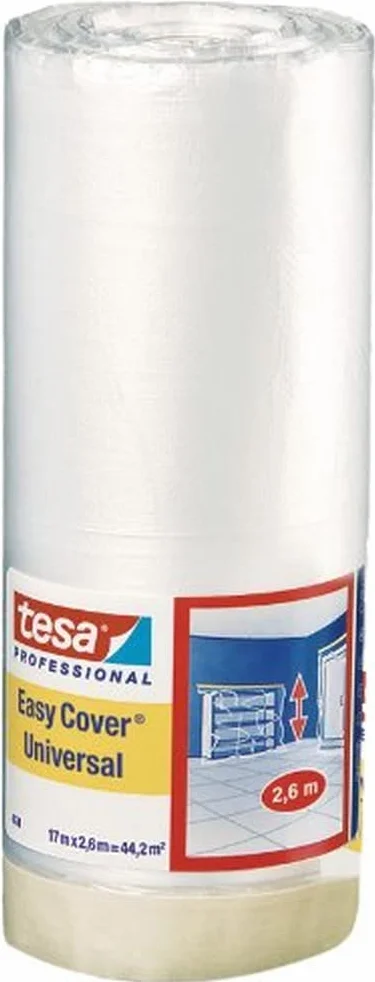 Tesa Easy Cover 4368 04368-00007-01 Taśma maskująca premium z osłoną 17 m x 2600 mm