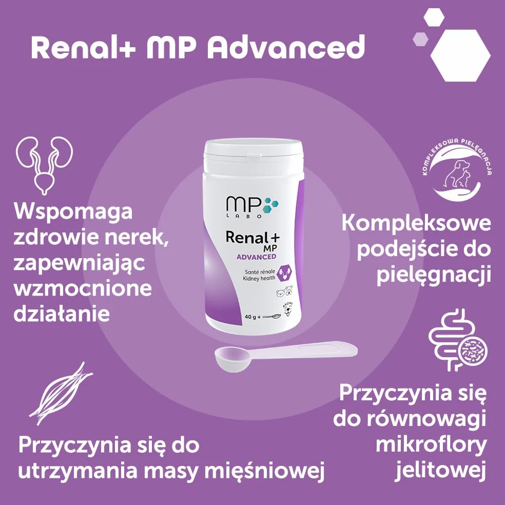 MP Labo Renal + MP Advanced 40 g zdrowie nerek dla psów i kotów