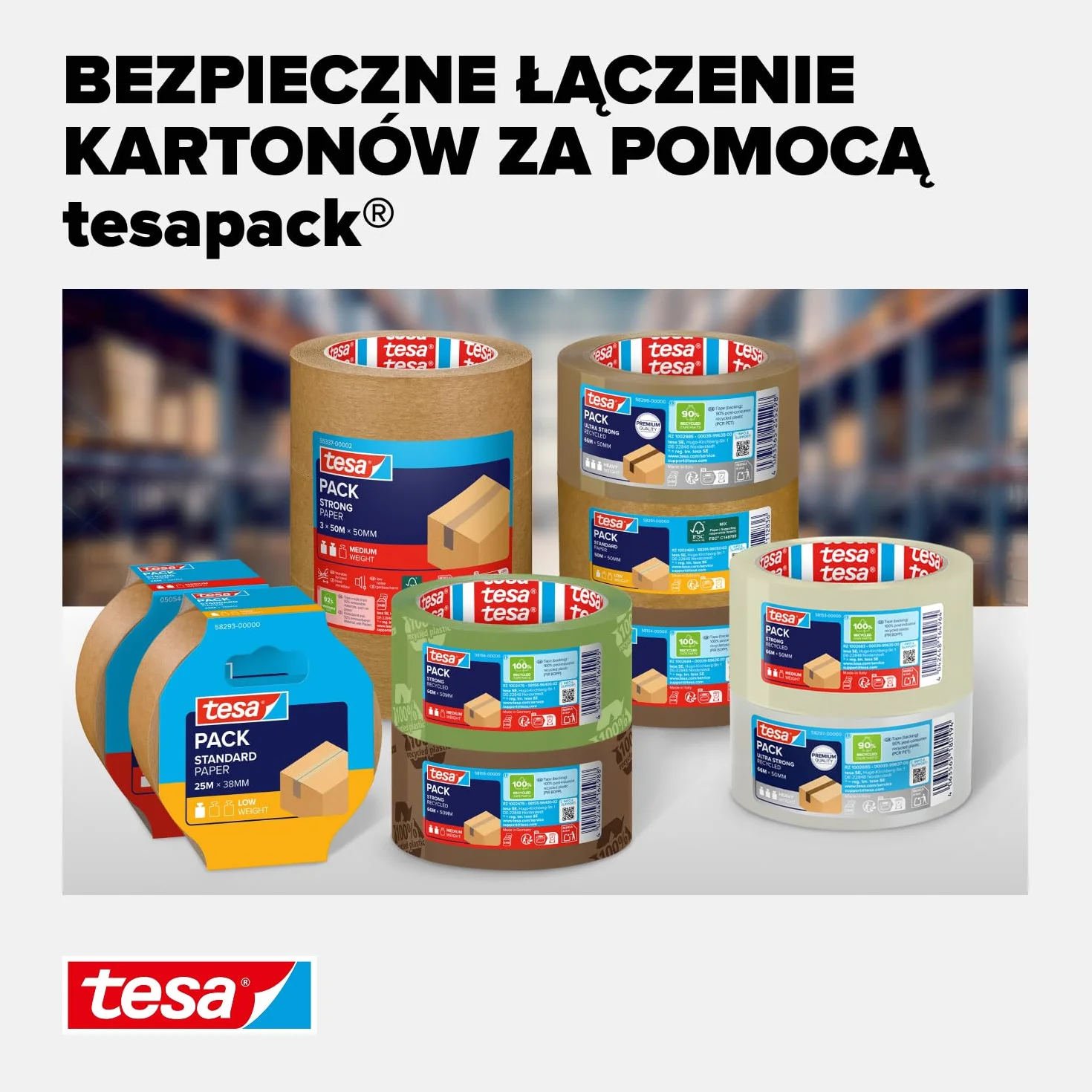 Tesa 56000-00000-00 Taśma do Pakowania, Brązowy, 25 m x 50 mm