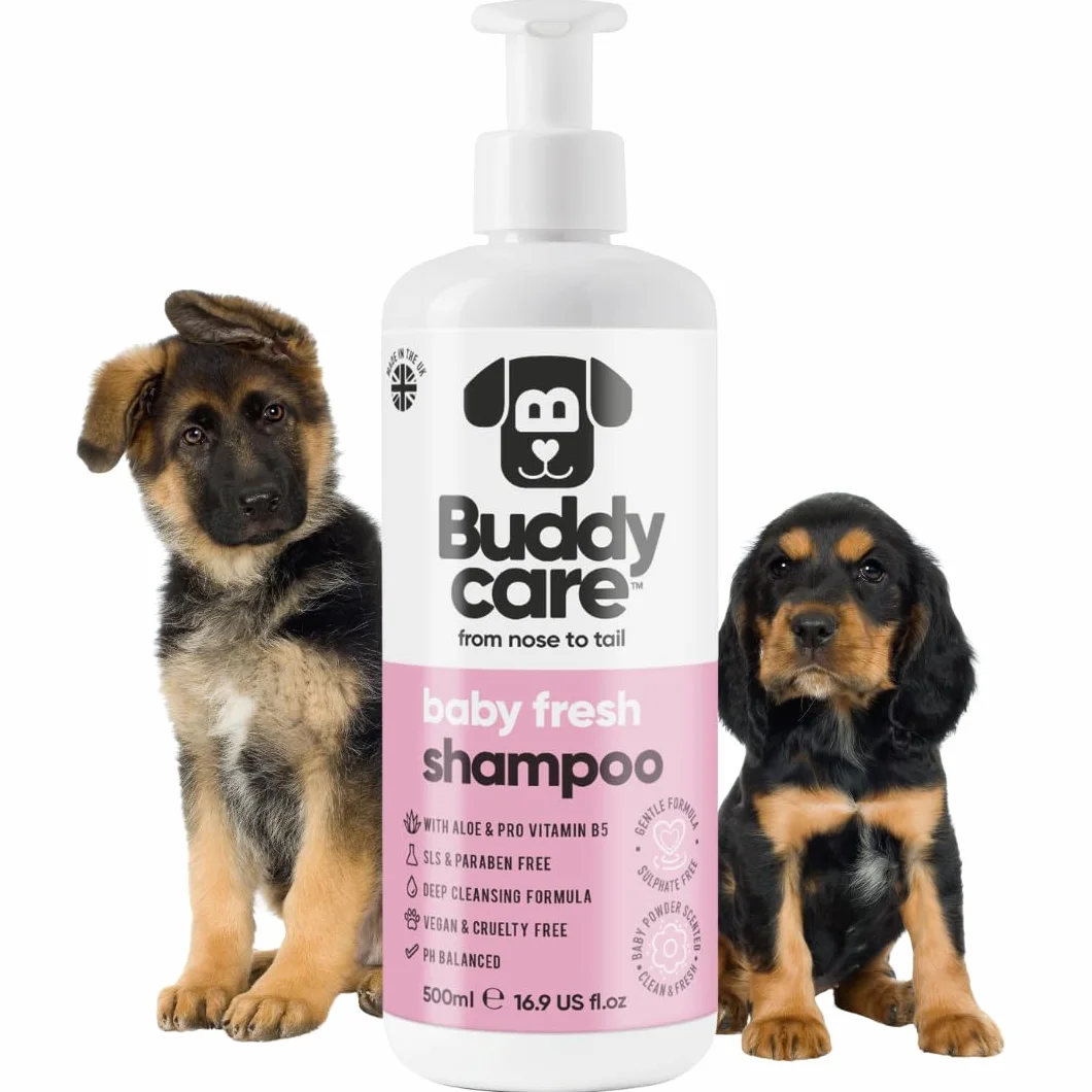 Baby Fresh Dog Shampoo by Buddycare | Deep Cleansing Shampoo for Dogs | Fresh Scented | with Aloe Vera and Pro Vitamin B5 (16.90oz)
