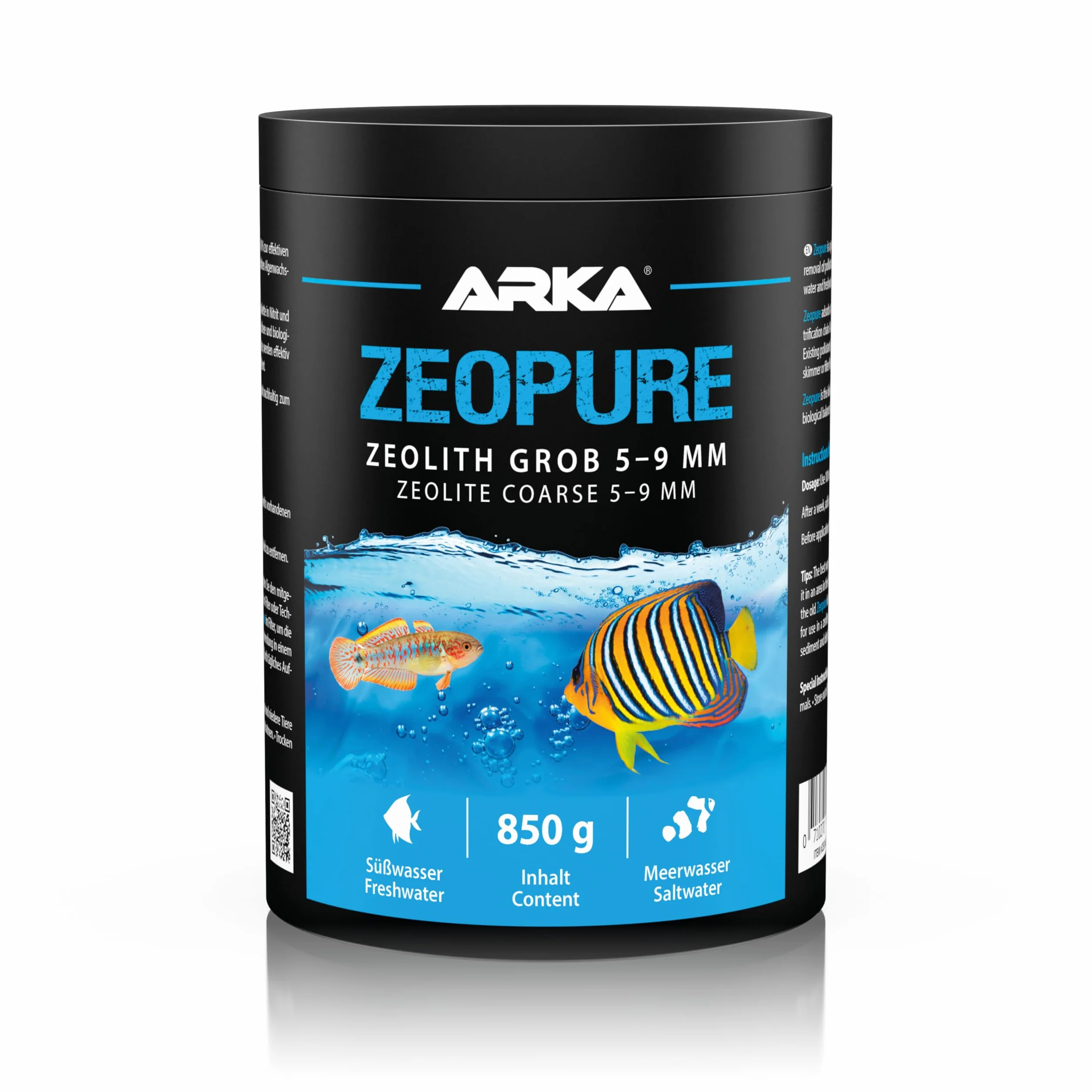 MICROBE-LIFT Zeopure - Premium Zeolith medium filtracyjne, pomaga w walce z algami, toksycznymi substancjami i metalami ciężkimi w akwarium, 1000 ml