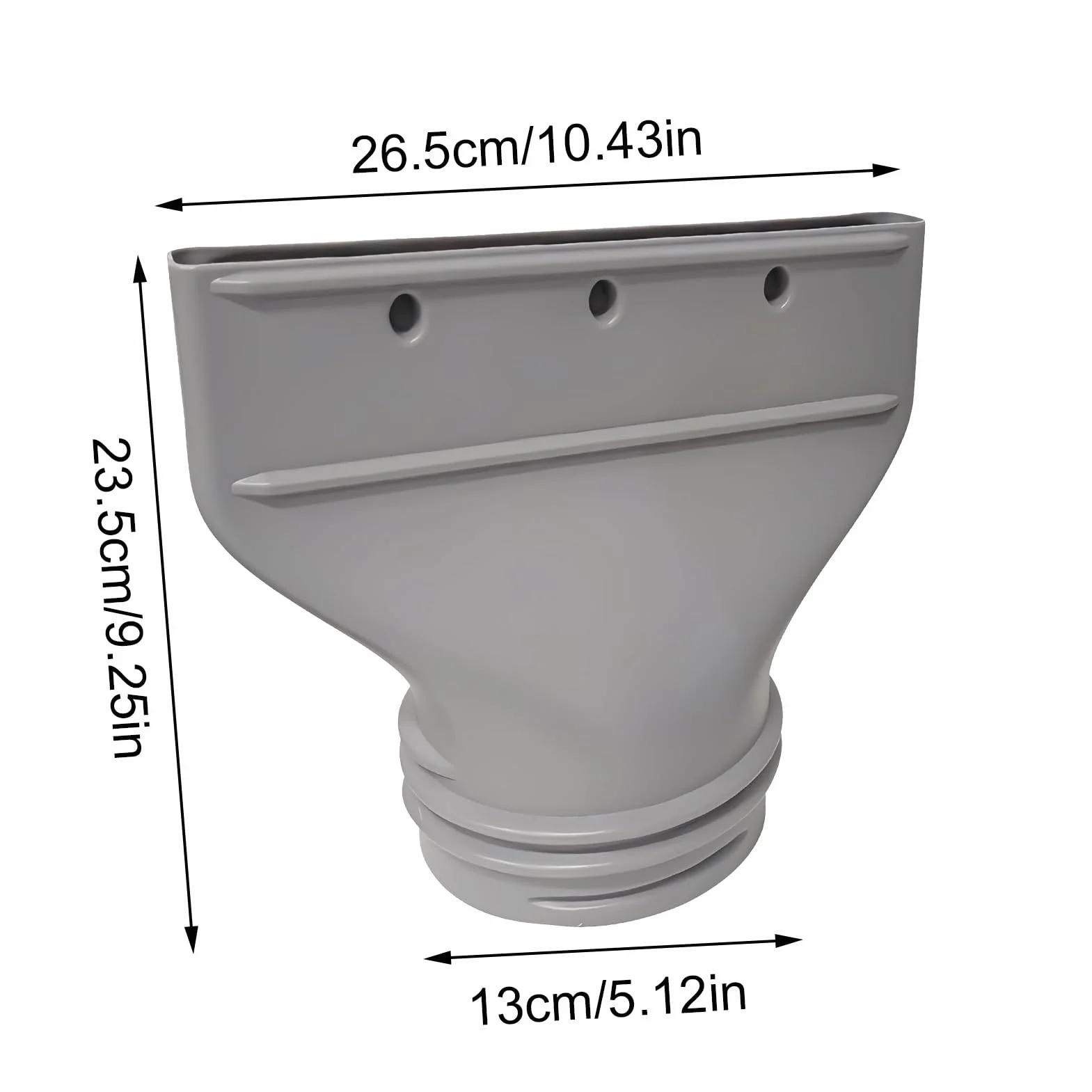 Płaski adapter węża wydechowego klimatyzacji 13 cm 15 cm