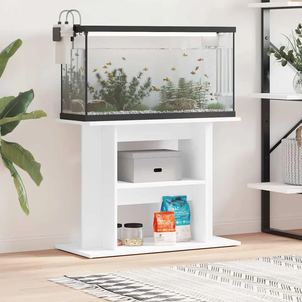 vidaXL Szafka pod akwarium, biała, 80x35x60 cm