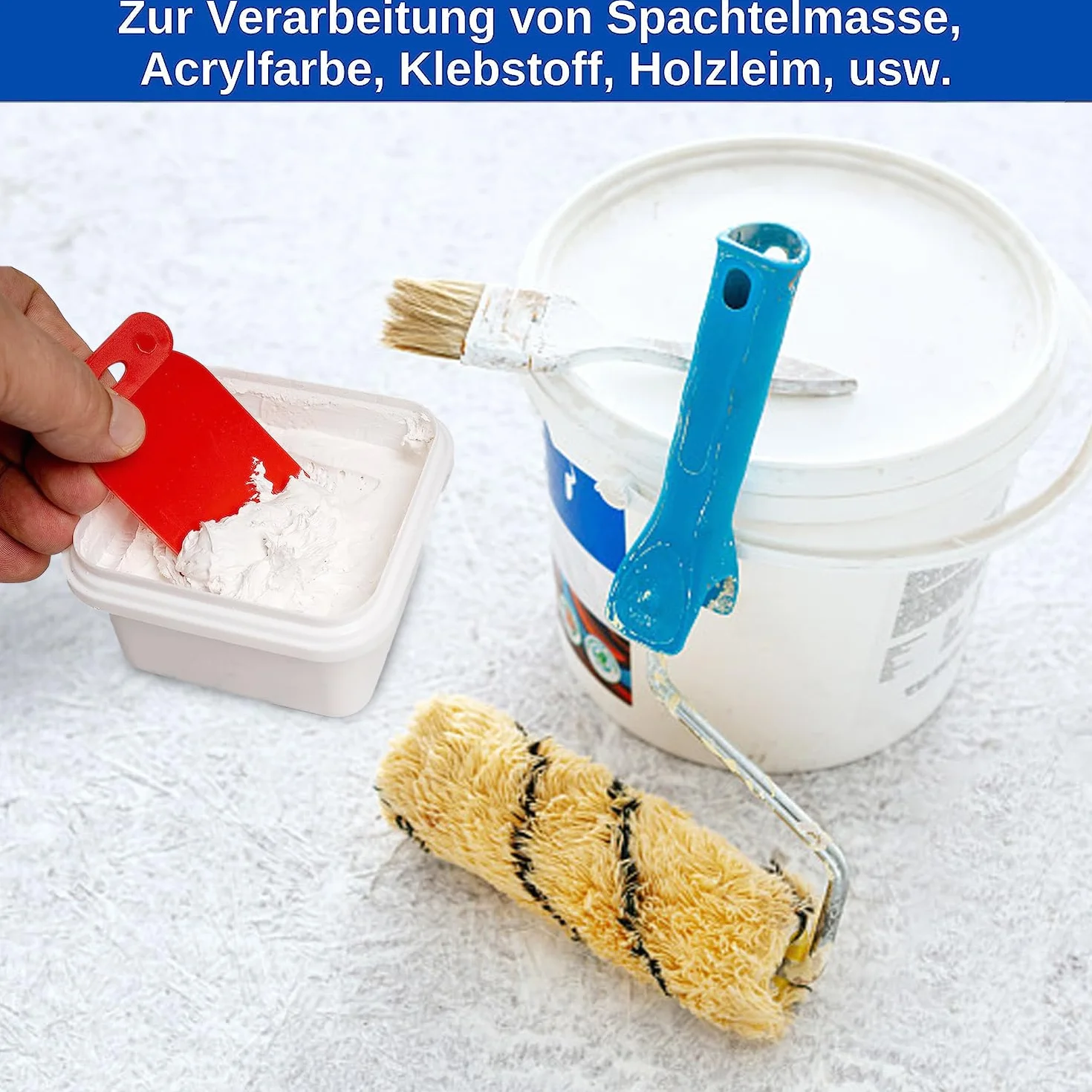 Zestaw szpachelek z tworzywa sztucznego 4 sztuki, japońska szpachla elastyczna odporna na zużycie do karoserii