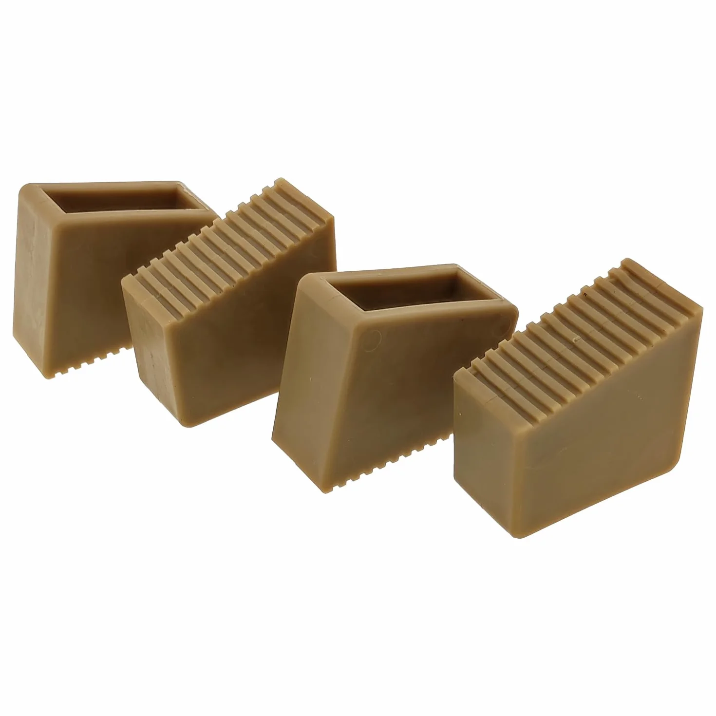 4 x stopka drabiny do drabiny stojącej do belek 60 x 22 mm, gumowe nóżki drabiny antypoślizgowe