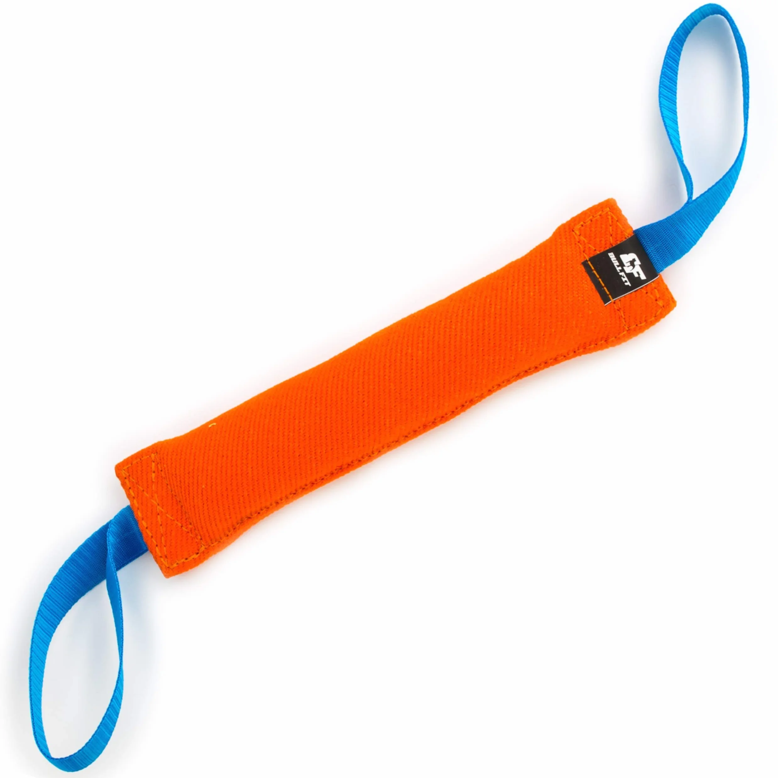 Bull Fit Szarpak dla psa 30 cm, z dwiema rączkami - Bardzo wytrzymała zabawka dla psów do treningu obronnego i kynologii sportowej - Mocny Szarpak z materiał ringowy, Aport Dummy pomarańczowy