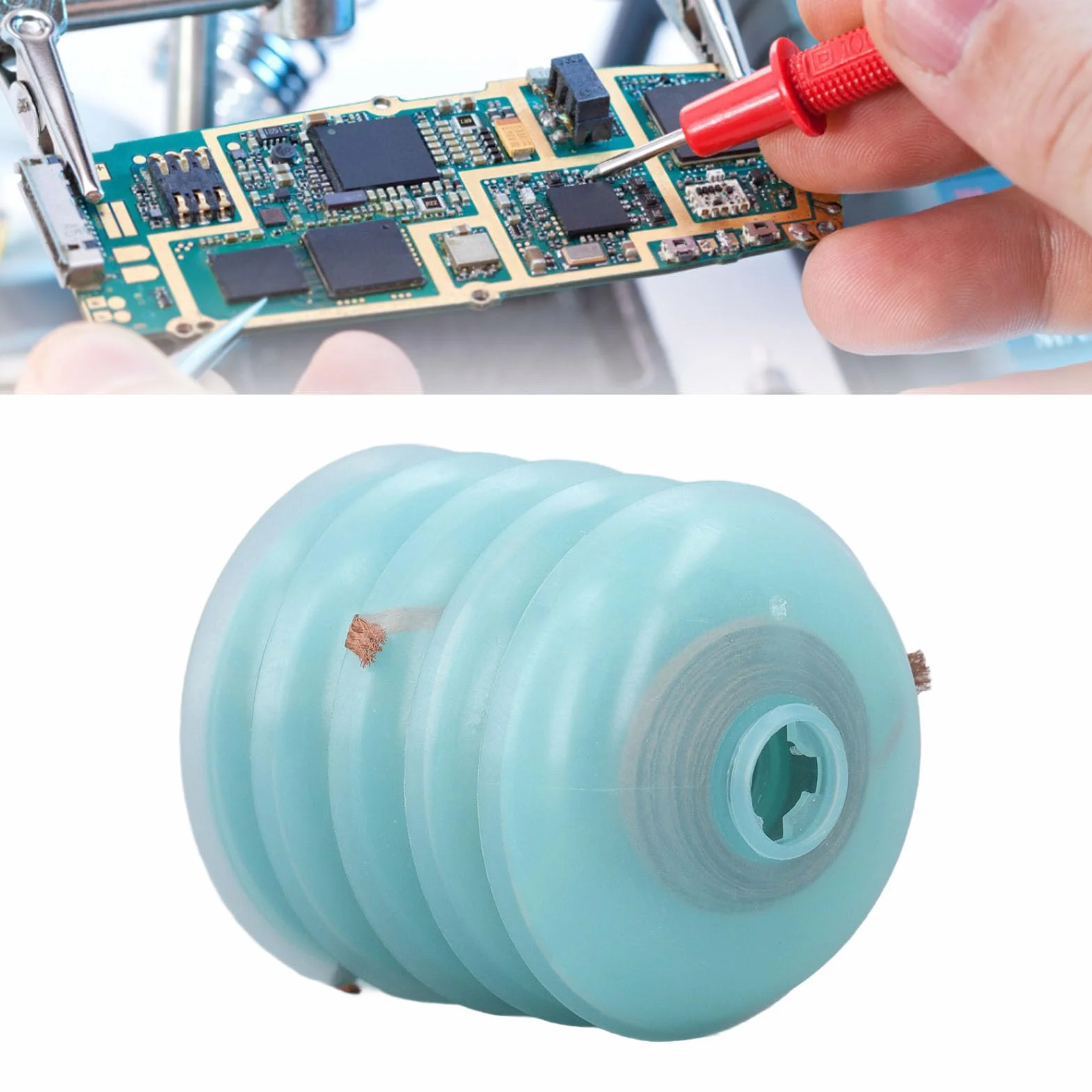 Solder Wick, Desoldering Braid with No-Clean Flux, High-Performance Solder Remover Tool for PCB Repair, Electronics Lab & Industrial Use, 1.5mm x 1.5m, 5PCS Alloy Copper Braided