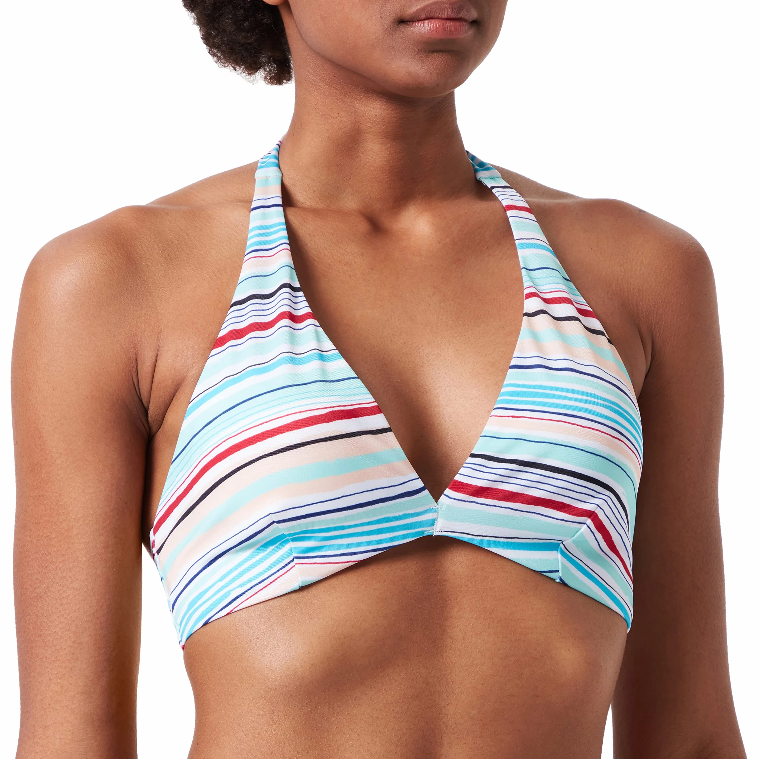 sloggi shore Damski top bikini z motywem słodyczy, Niebieska - kombinacja światła, XL
