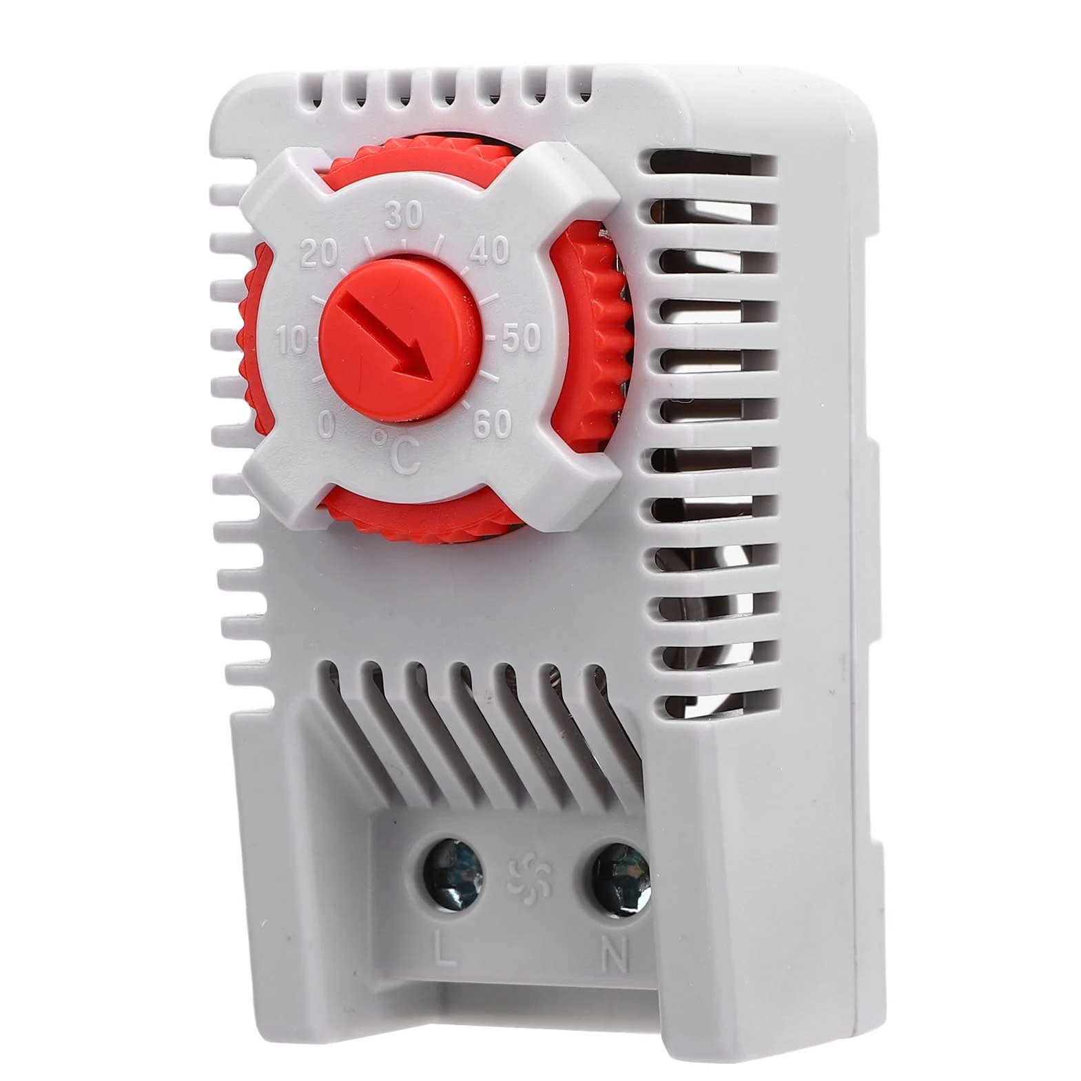SEAFRONT Mechaniczny Kontroler Temperatury Termostatu NC 0-60 ℃ Płomienie Opóźniającego Komputer z Mocowaniem Szyny DIN do Sterowania Urządzeniami do Chłodzenia Ogrzewania