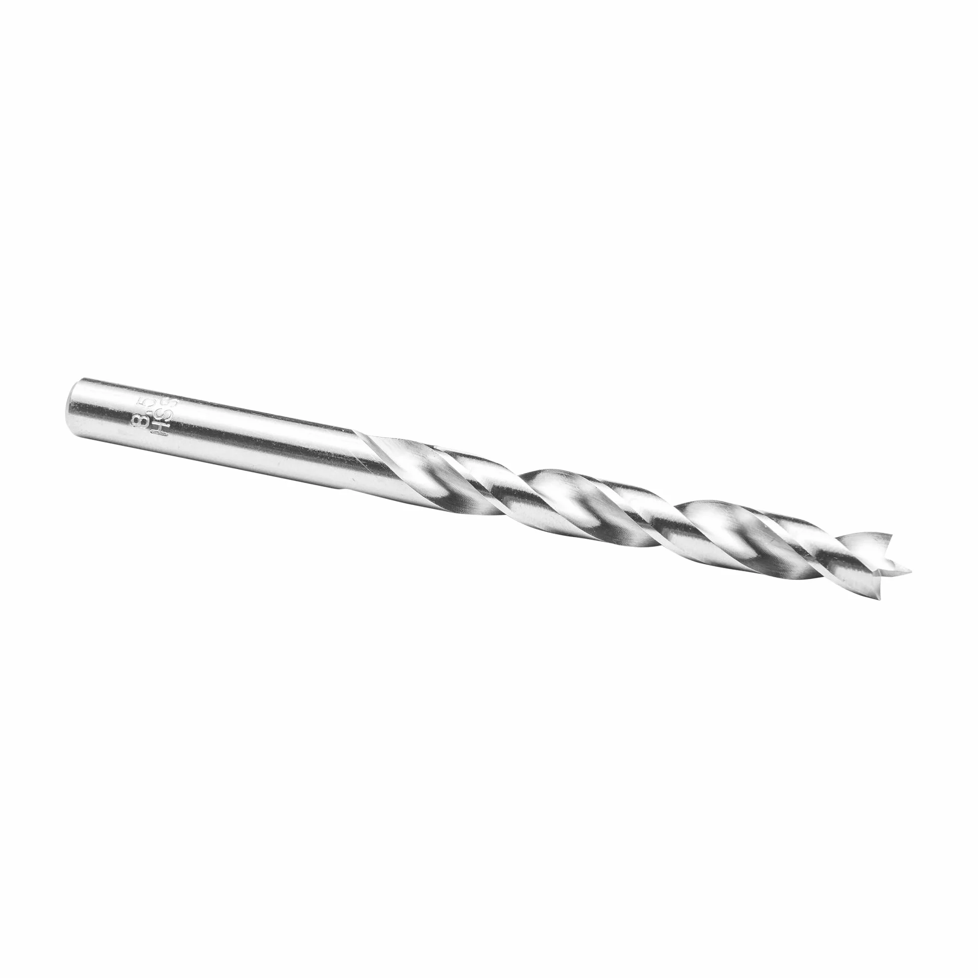 ENT 50085 Wiertlo do drewna Ø 8,5 mm z punktem centrujacym i frezem wstepnym D8,5 x NL73 x GL118 mm - szlifowane, wysokiej jakosci wiertlo krete HSS do drewna