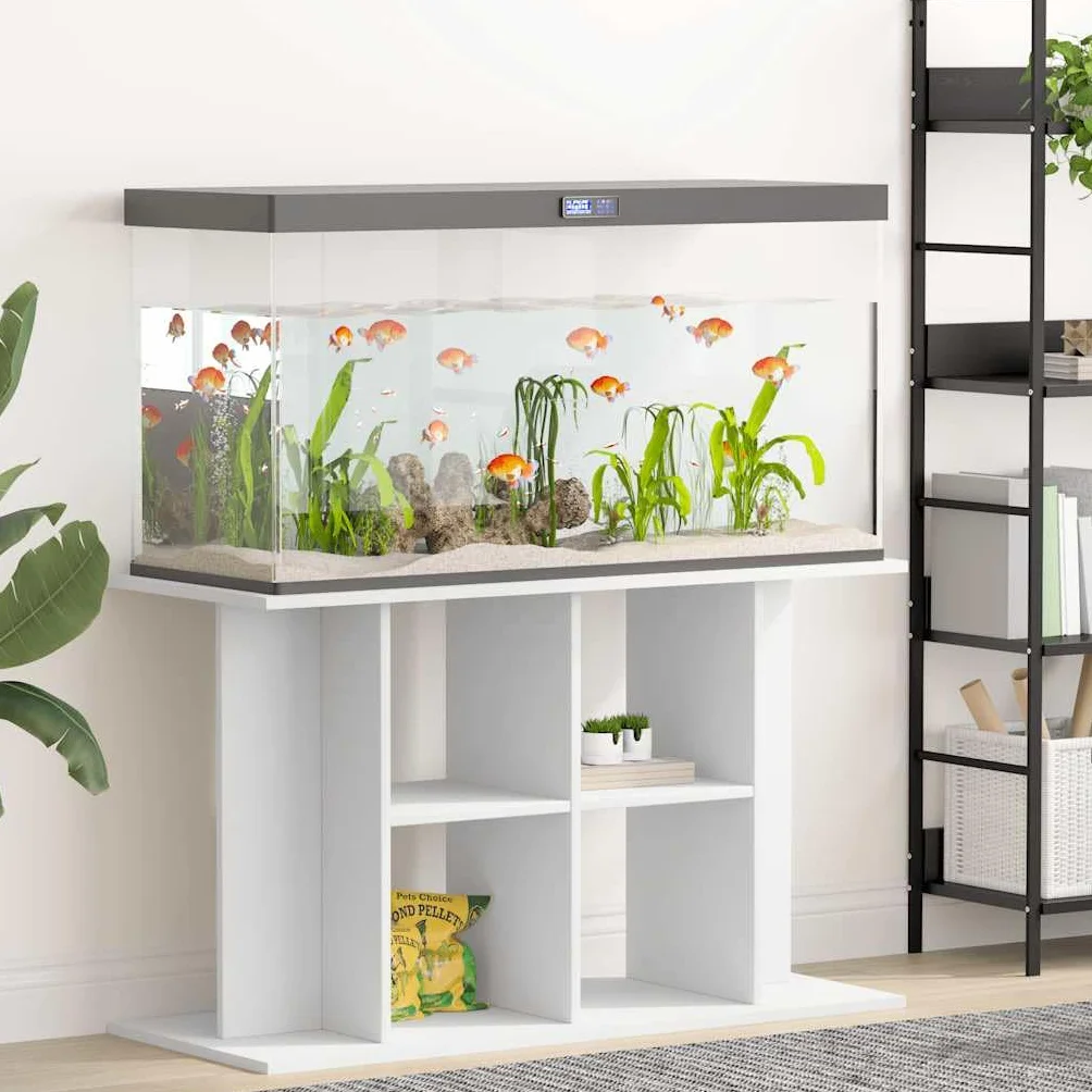 vidaXL Szafka pod akwarium biała 100x40x60 cm stolik akwariowy