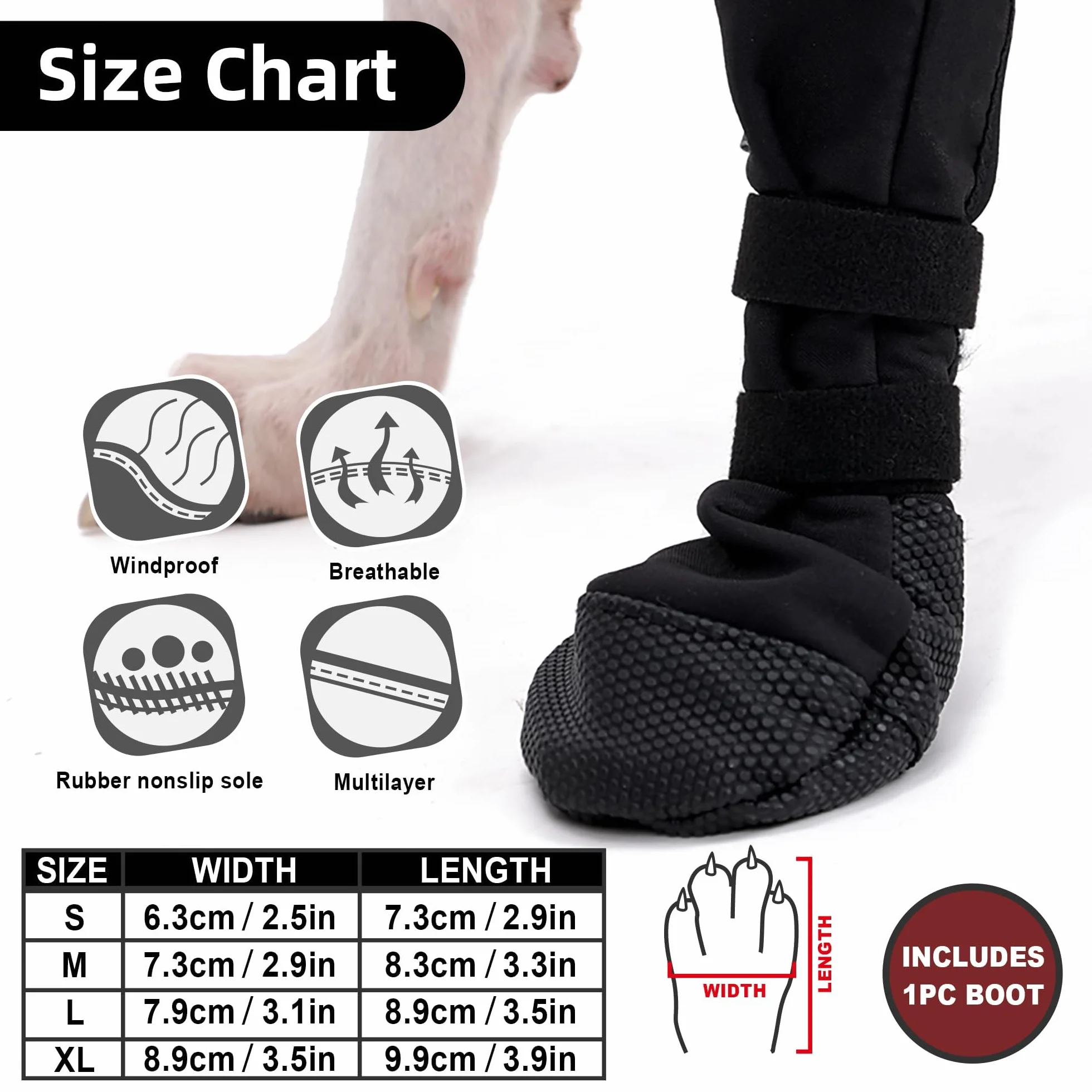 Buty PPGGOPP do regeneracji łap psa,Hundeschuhe zur Erholung,Ochrona łap psa,Zapobieganie lizaniu ran zwierząt domowych,Oddychające,Miękkie,Ochrona przed ugryzieniami,Wilgocią i Infekcjami,Zmywalne i