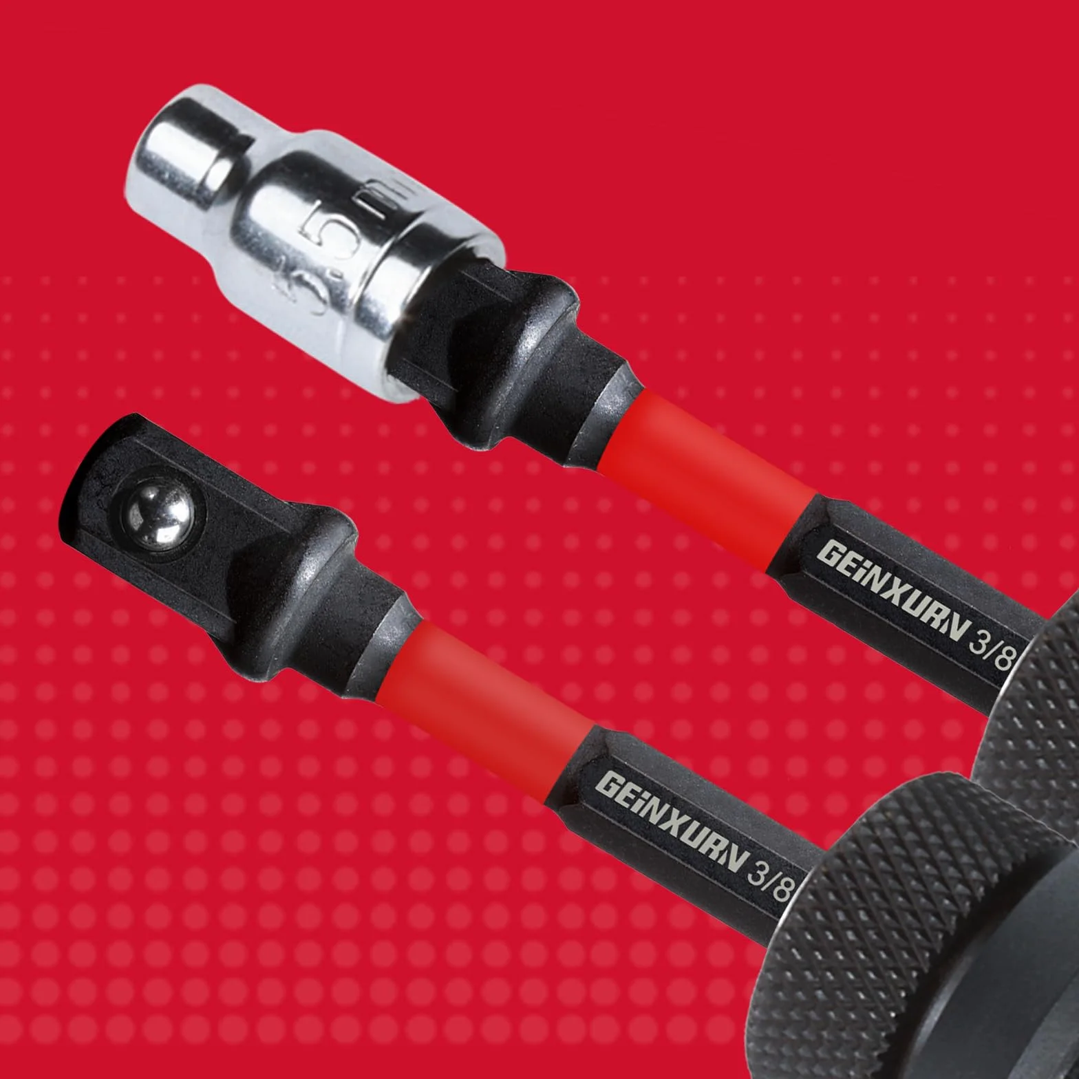 Adapter do kluczy nasadowych 1/4" 3/8" 1/2" 6 sztuk 150 mm Cr-V sześciokątny czworokątny do wiertarki i wkrętarki
