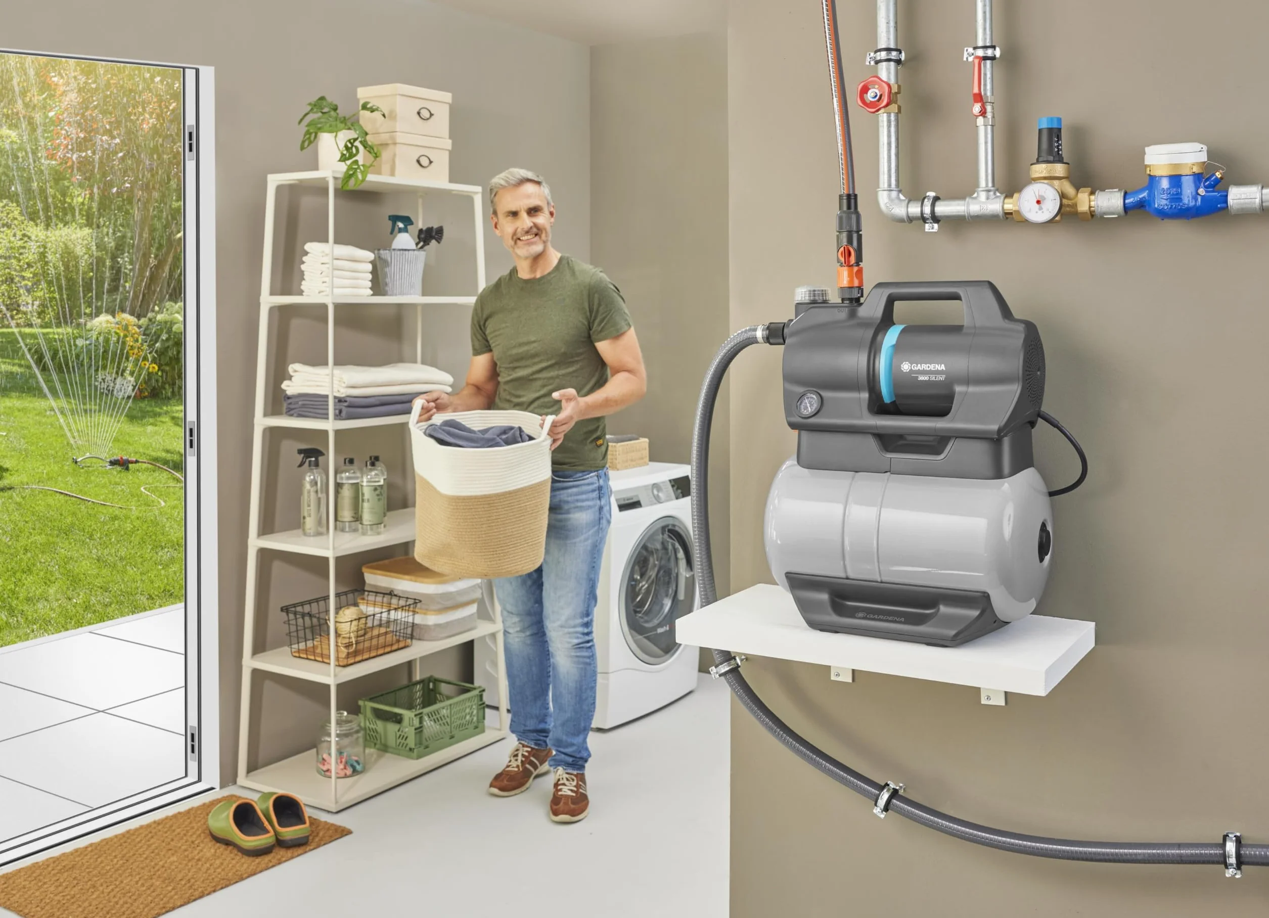 Gardena Pompa Hydroforowa 3800 Silent 21l 3800 l/h 3,9 bar Zestaw