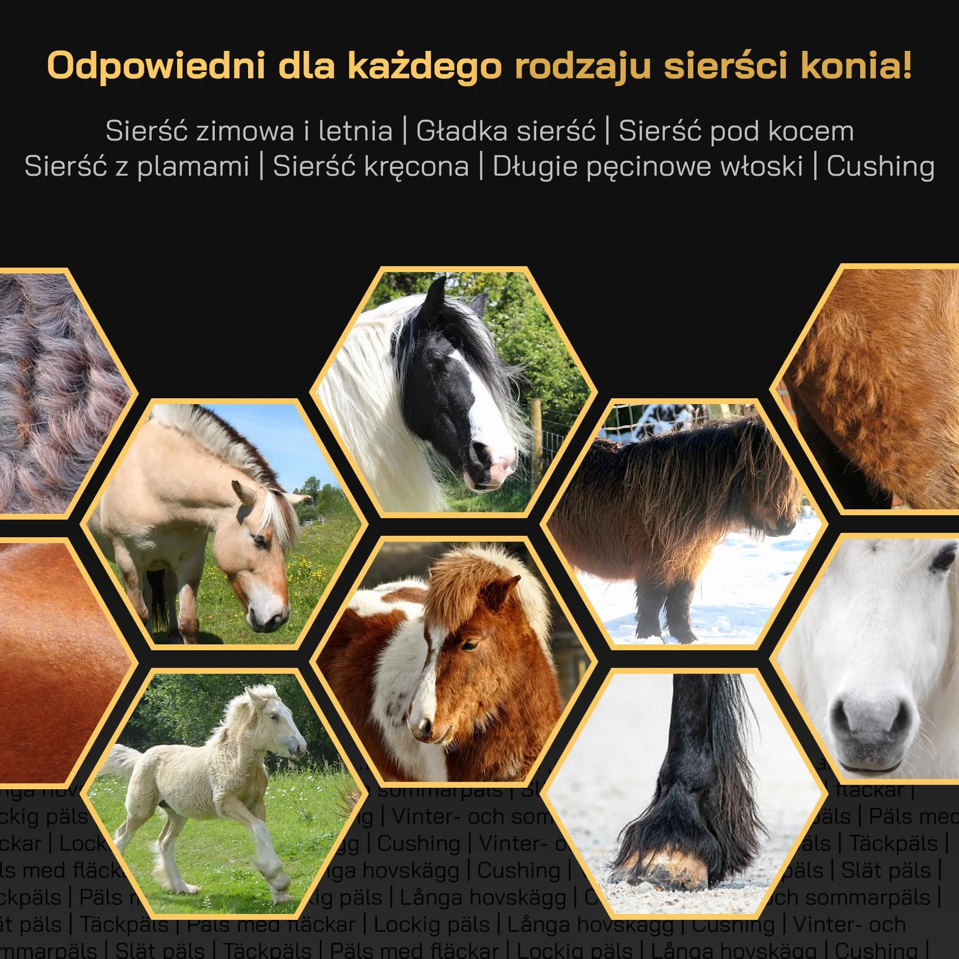 Maszynka do strzyżenia koni - Z wymiennymi ostrzami – Cicha i niskowibracyjna – Komfort dla konia – Odpowiednia do wszystkich typów sierści i obszarów ciała