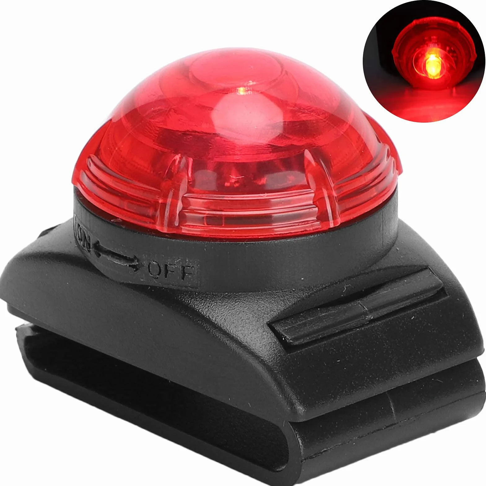 Pssopp Wisiorek LED zapobiegający utracie światła dla zwierząt wodoodporny wisiorek LED lampka nocna dla zwierząt domowych lampa bezpieczeństwa dla psów obroże z klipsem dla psa