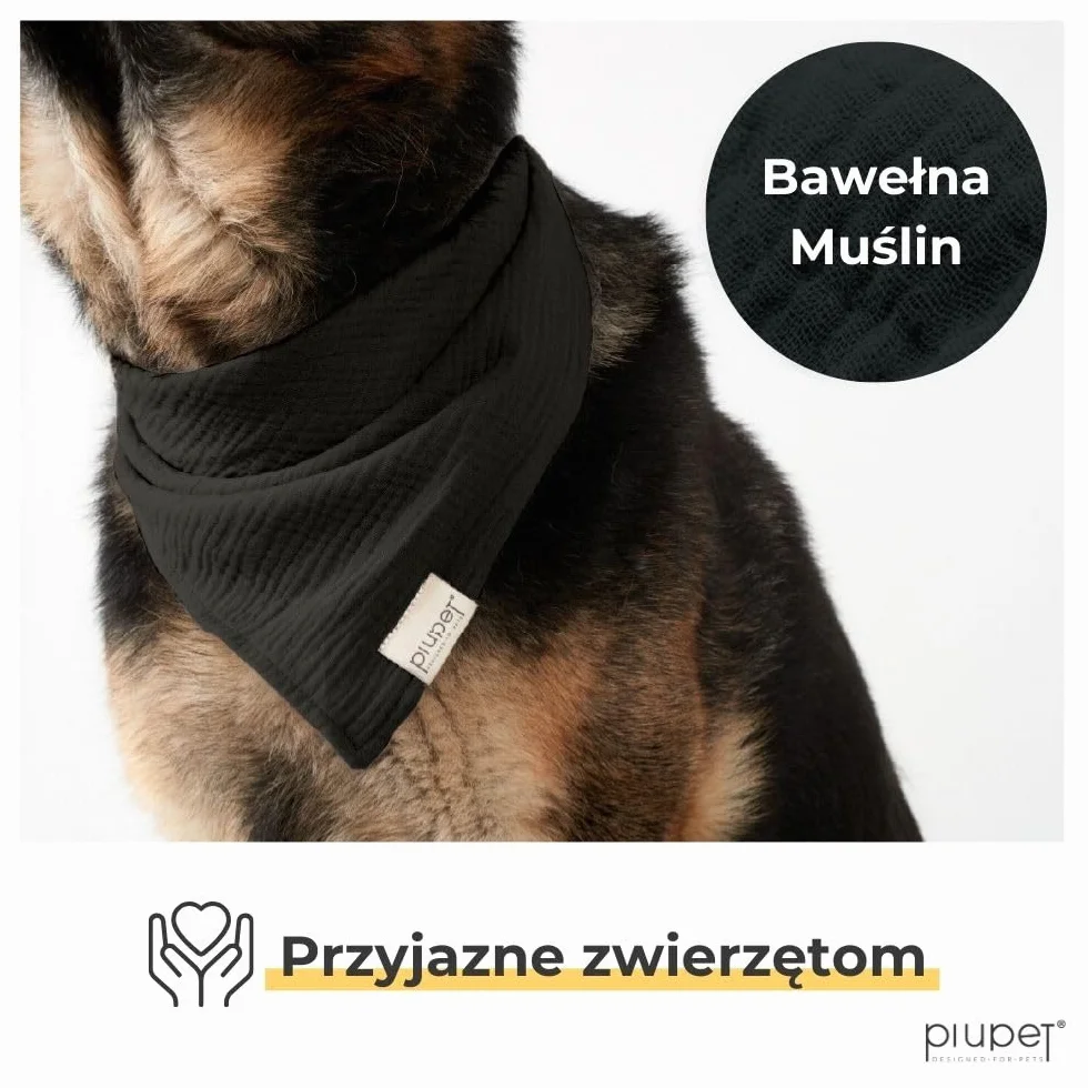 PiuPet® Bandany dla psów (S) - Fioletowy/różowy - Zestaw 2 bandan dla psów - Stylowe bandany dla dużych i małych psów - Ubranka i akcesoria dla psów