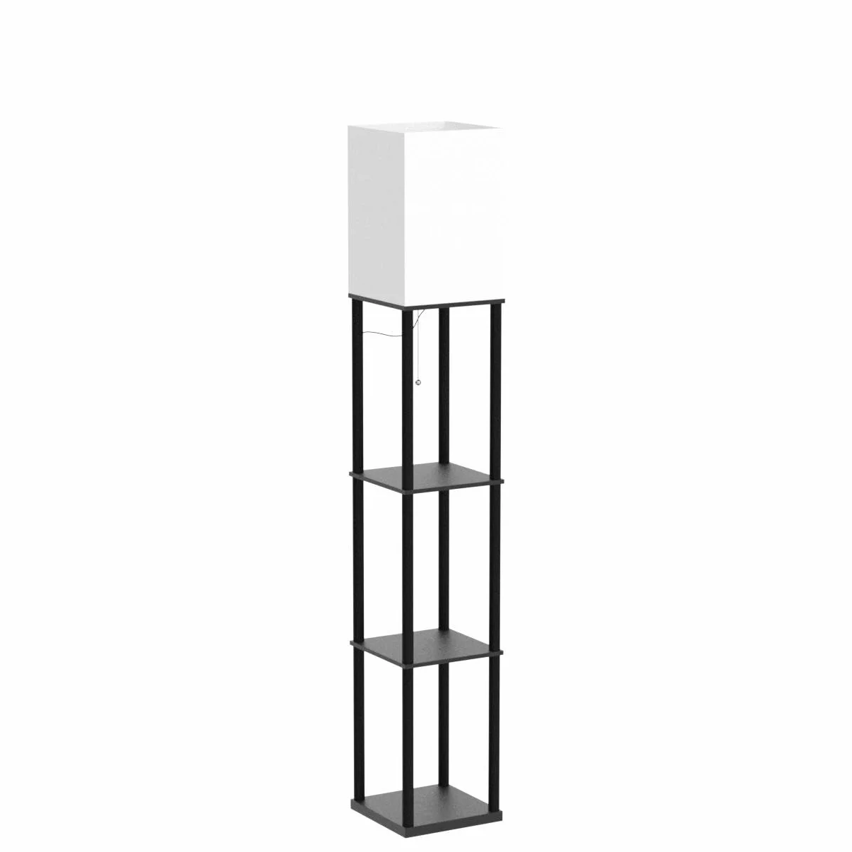 SUNMORY Lampa stojąca, 3 temperatury barwowe, z żarówką Led, dekoracja stojąca do salonu, sypialni, gabinetu, biura, czarna lampa podłogowa