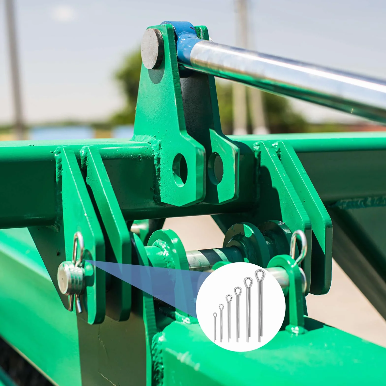 Zestaw 230 sztuk zawleczek zabezpieczających Cotter Pins ze stali nierdzewnej, do zawleczek w 6 rozmiarach, z pudełkiem do przechowywania, do samochodów, kosiarek, przyczep kempingowych, narzędzi