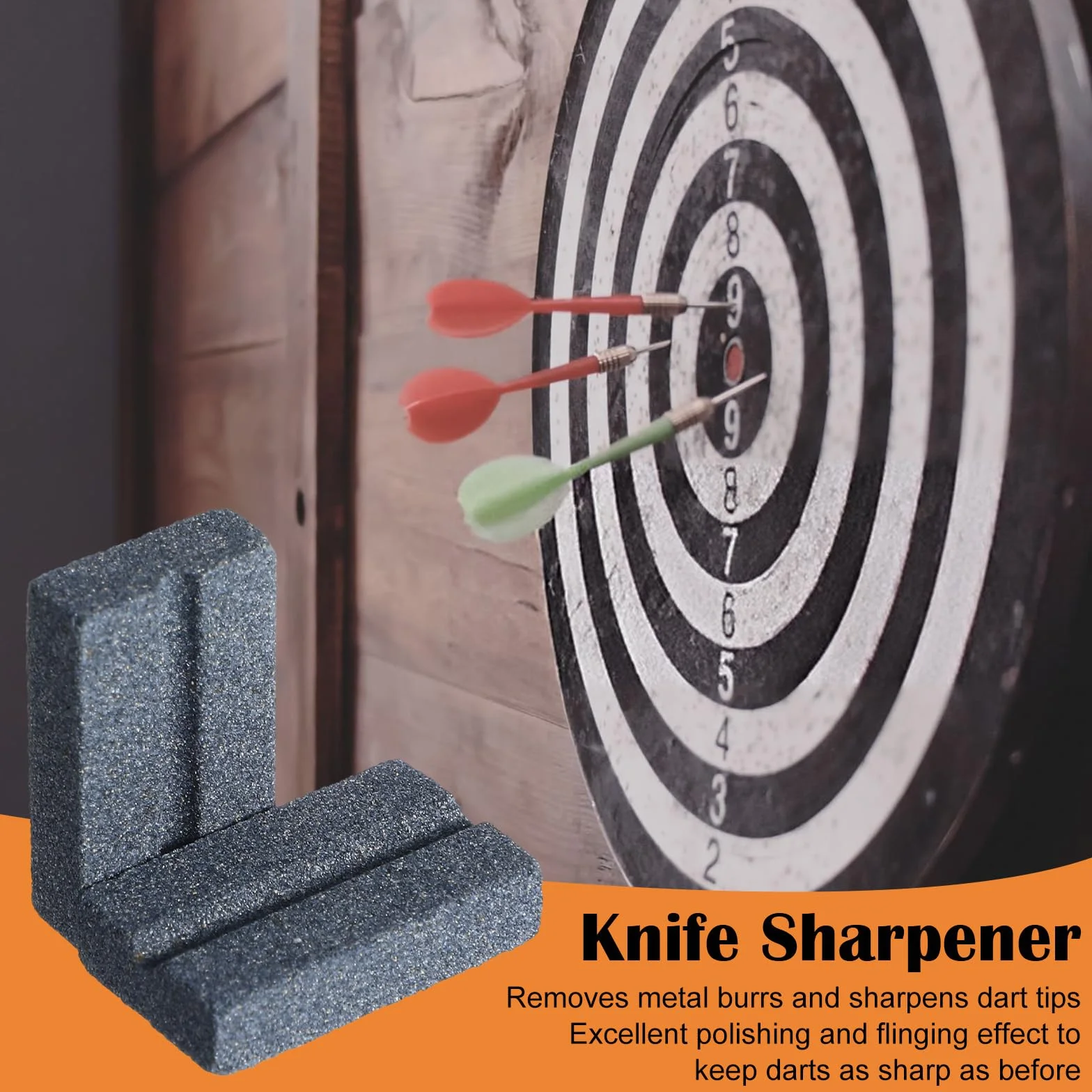 Mabor MS03 Darts V-Sharp kamienie szlifierskie, ostrzałka do rzutek do stalowej końcówki, ostrzałka do punktów rzutek, łatwe polerowanie i akcesoria do gratowania